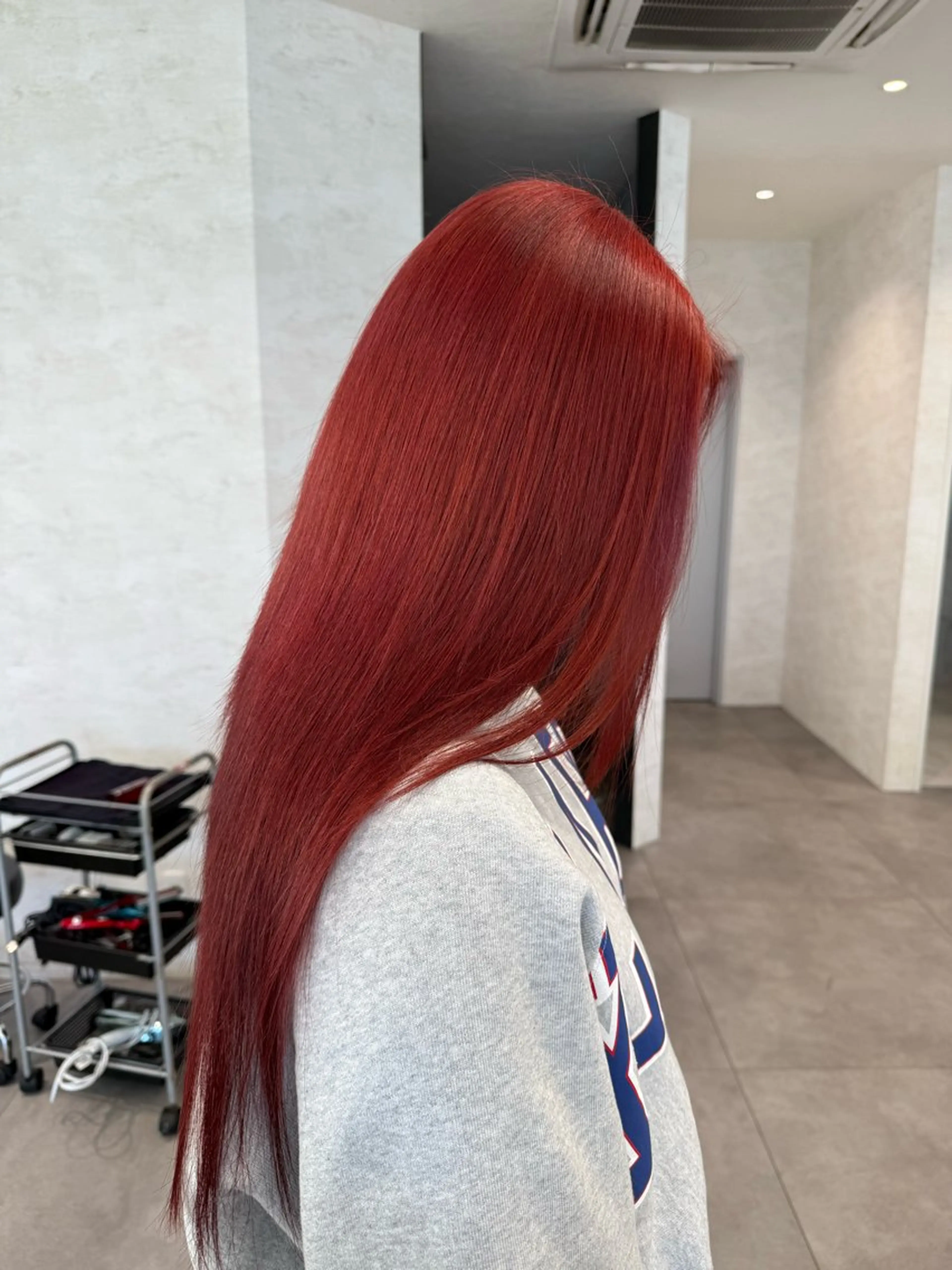 ロング ヘアカラー トリートメント 柴田樹/大人可愛い 艶髪カラー/髪質改善のヘアスタイル