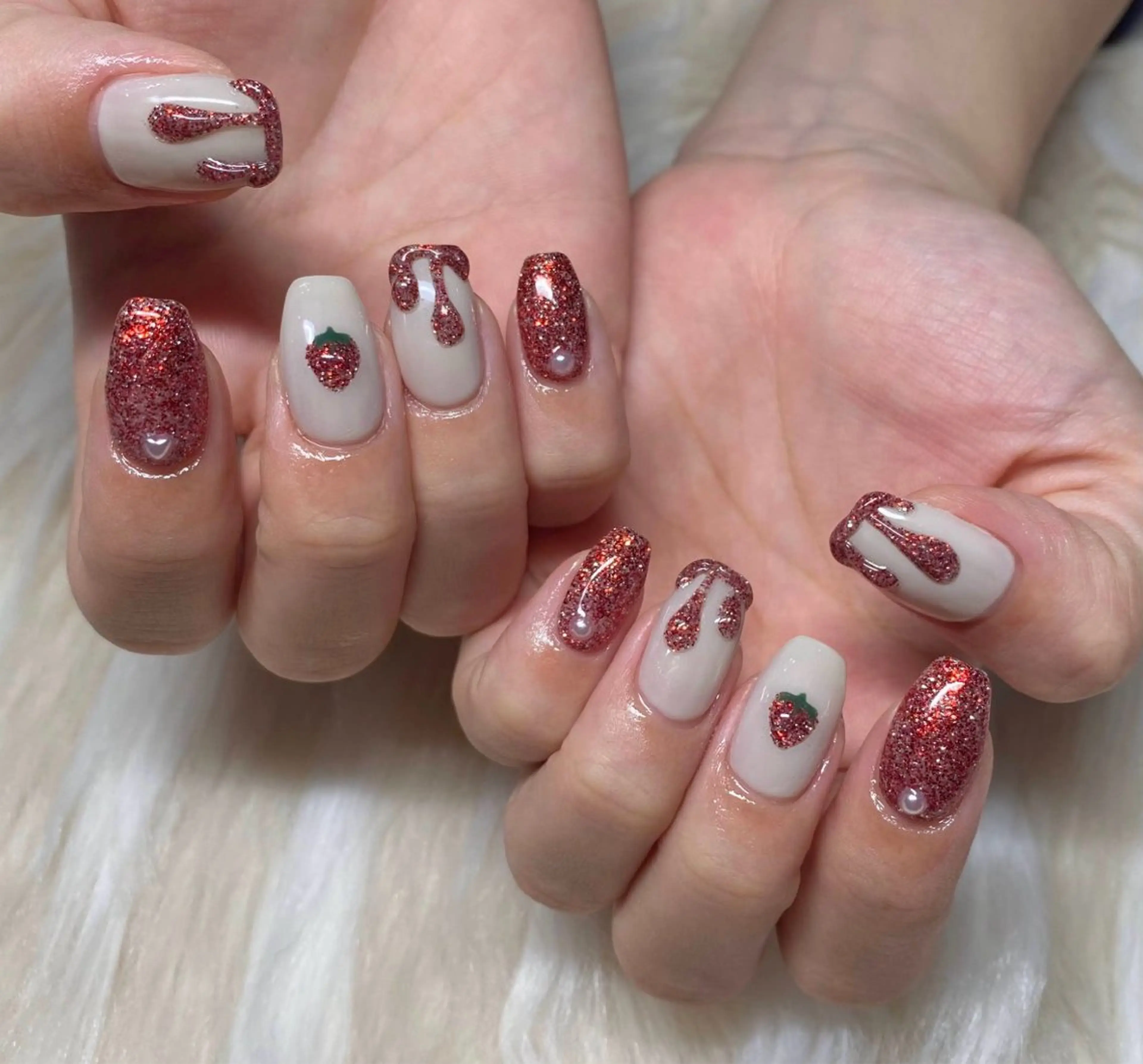 ネイル 長さ出し フラッシュネイル フラッシュマグ フレンチネイル ジェルネイル ハンドネイル Nail&eye Belire 新宿のネイルデザイン