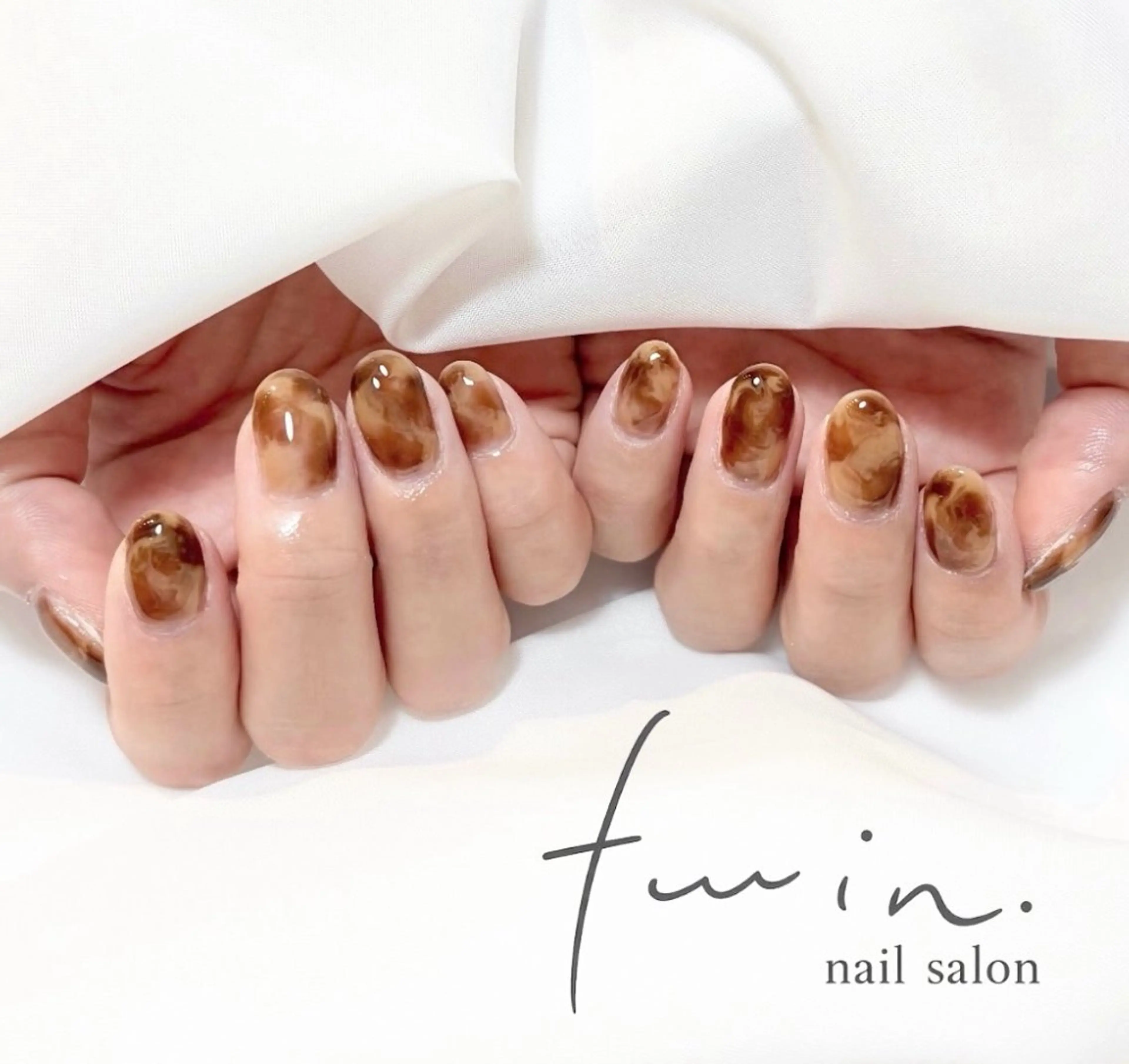 〈オフなし〉カフェラテネイル 60分の写真