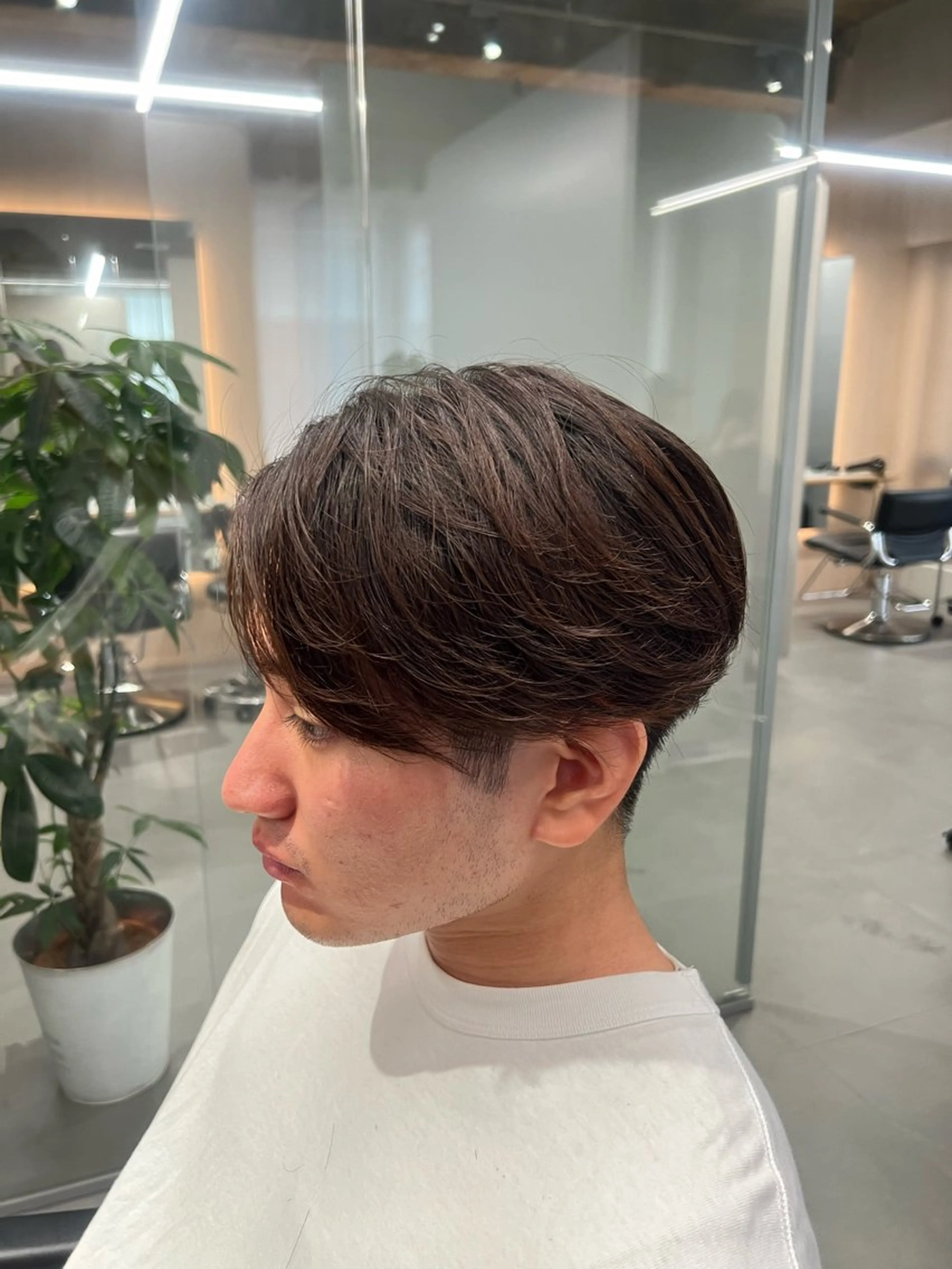 メンズカット+ニュアンスパーマ(フェザーパーマ)の写真