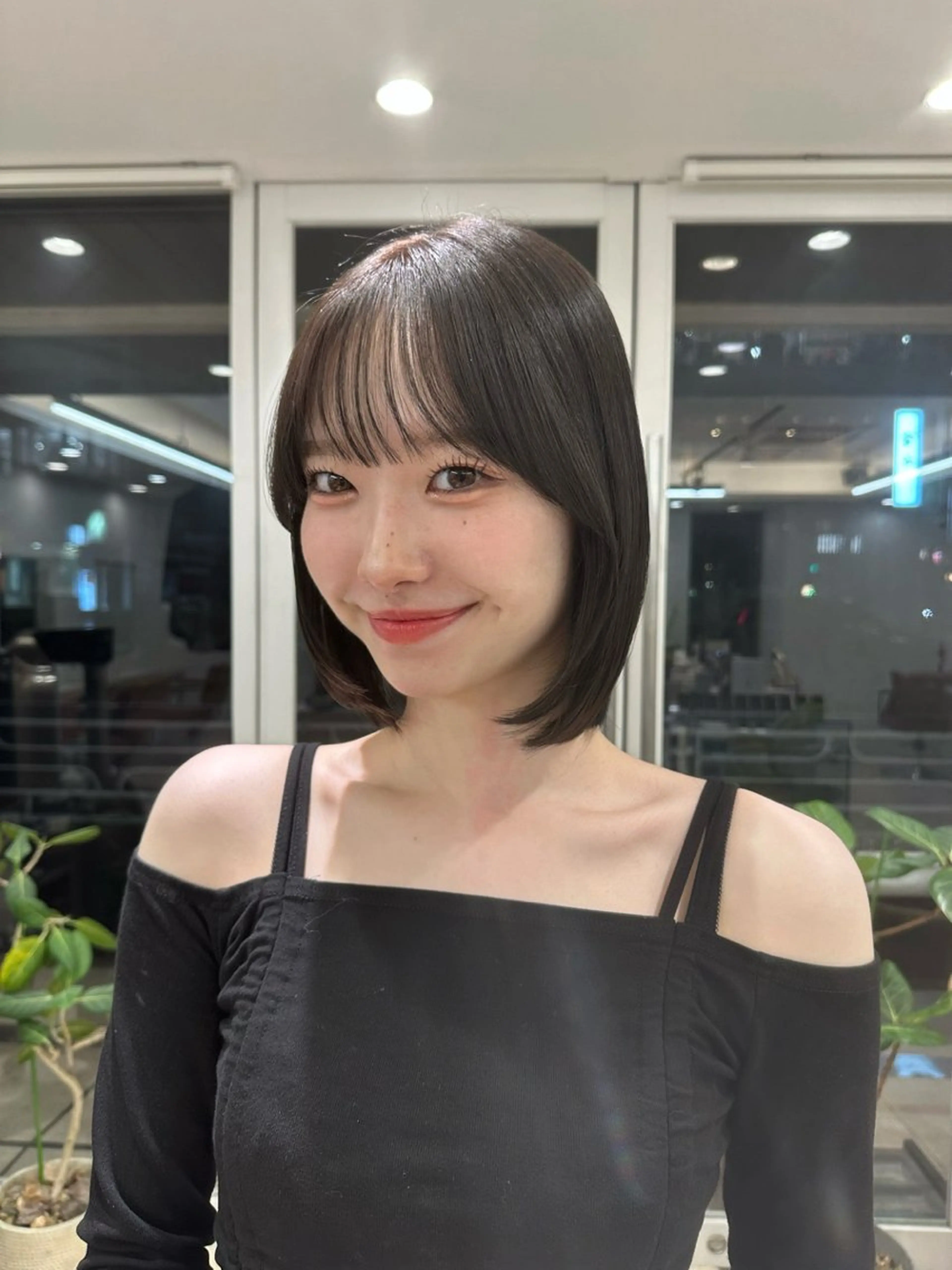 カラー ひなこ♡艶カラー/ ベージュ🤍透明感のヘアスタイル