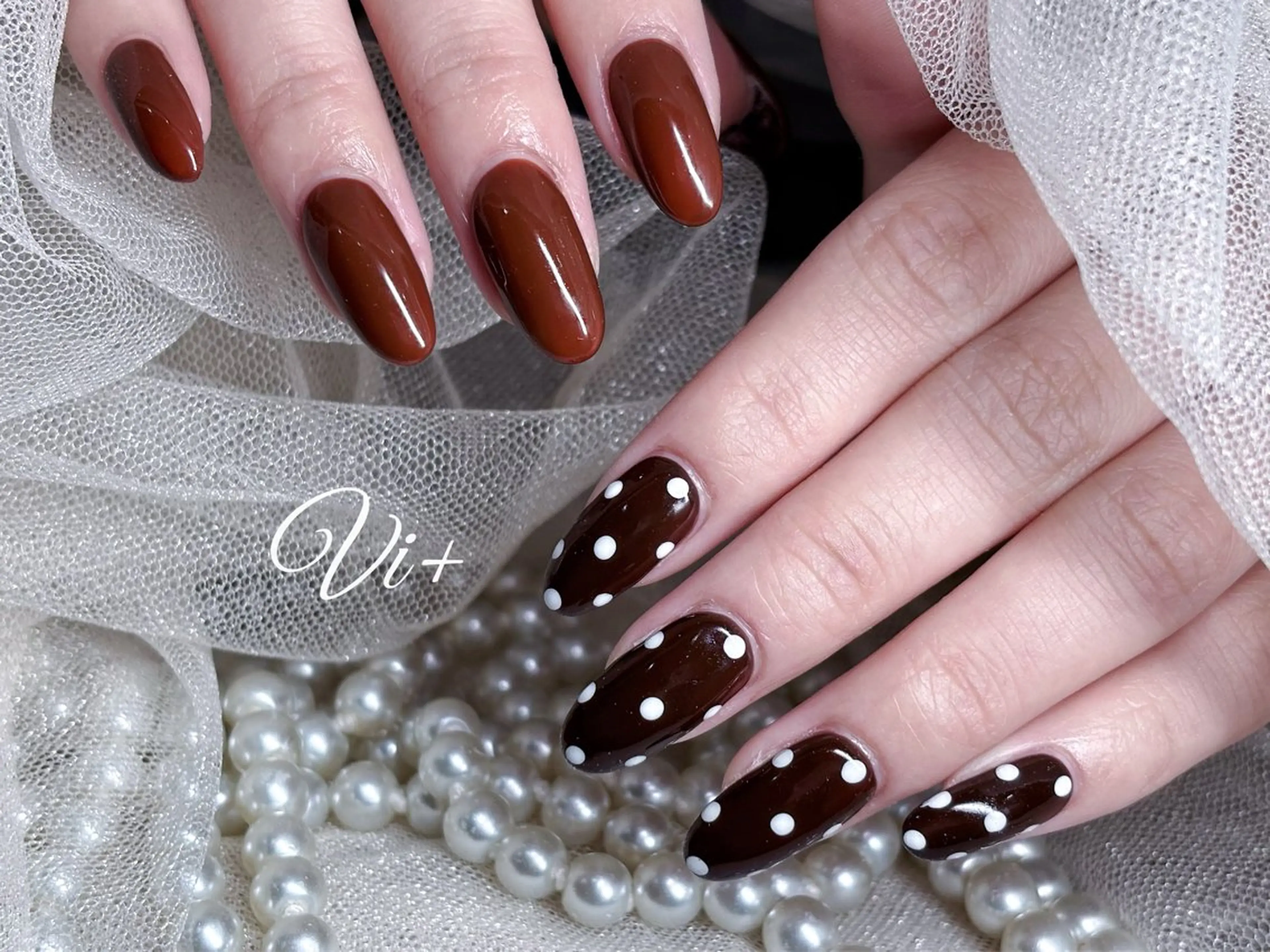 ネイル ハンドネイル Nailsalon Vi+ももか🩷のネイルデザイン