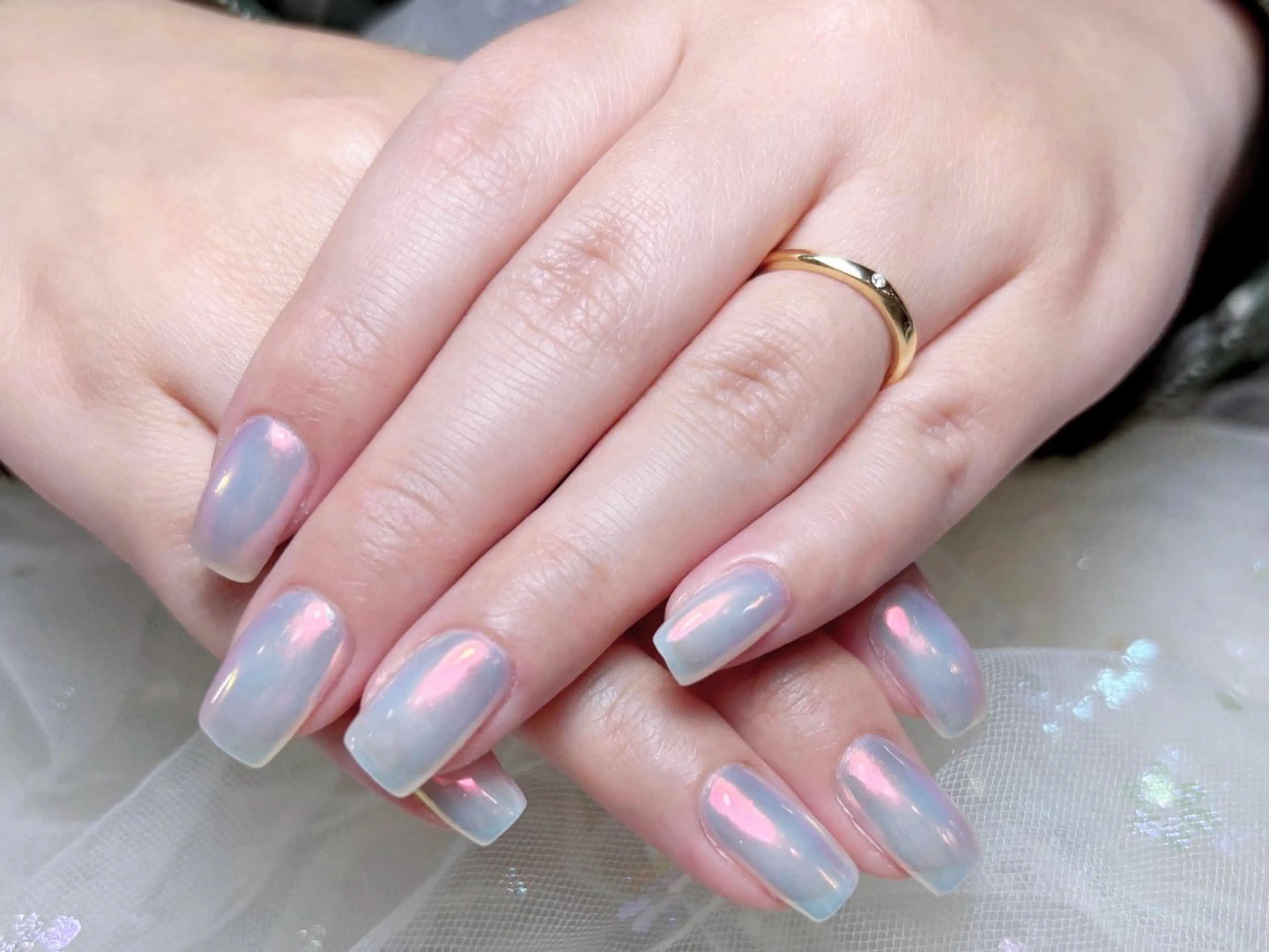 ネイル ハンドネイル H3 Nail Tsuki🦋💙のネイルデザイン