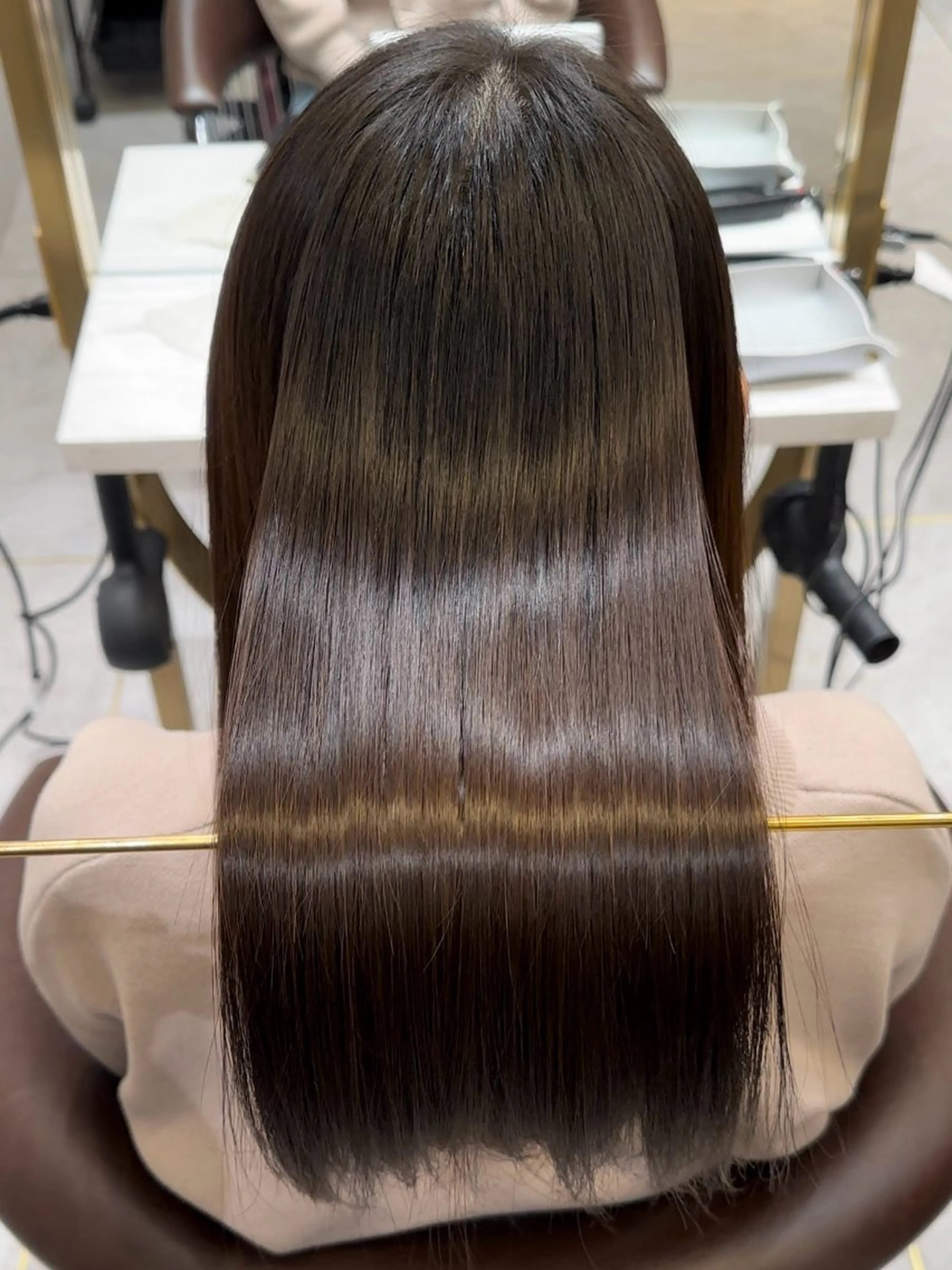 ロング カット ヘアカラー 縮毛矯正 トリートメント 博多ショート 🌱松井　傑のヘアスタイル