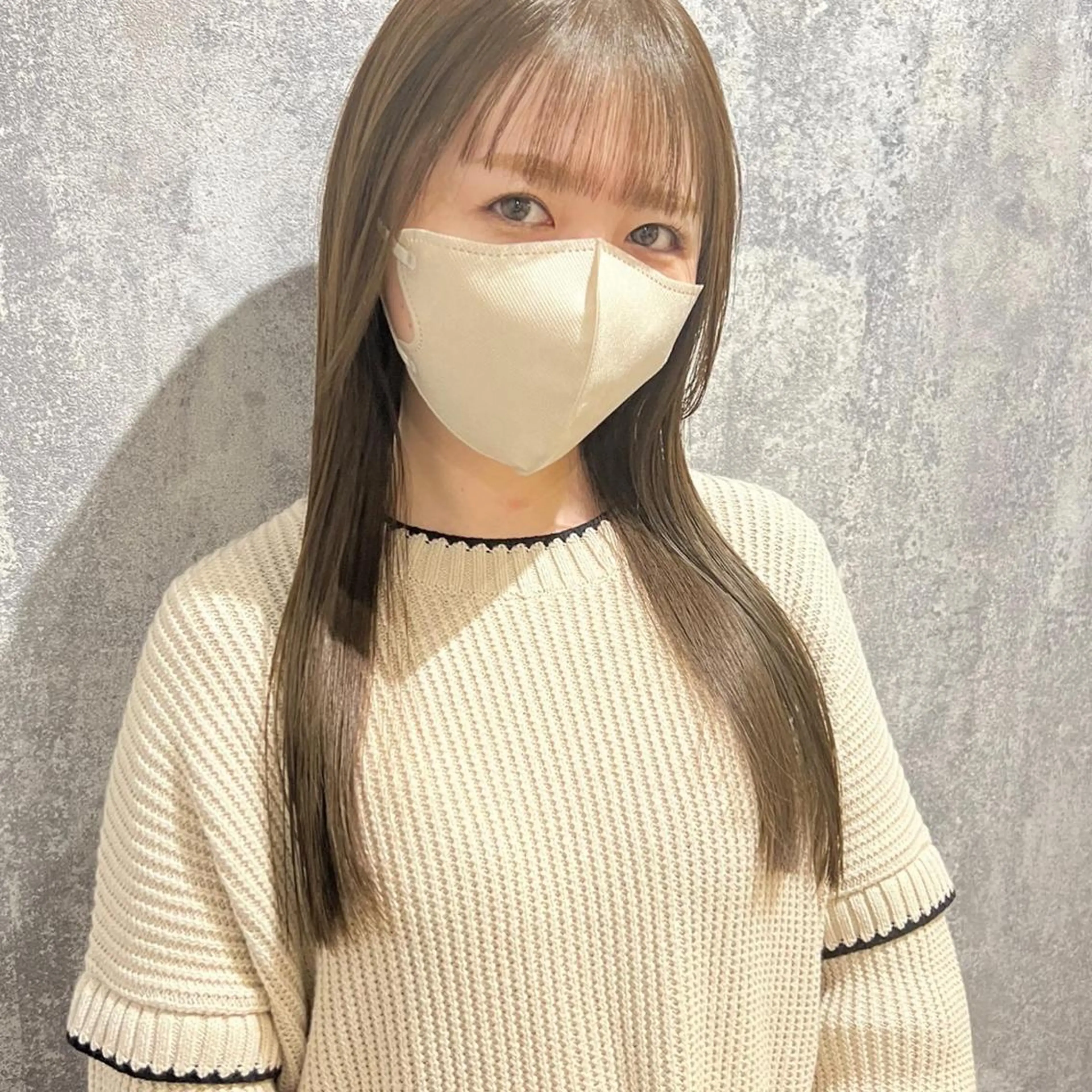 【当日予約限定✨】前髪.顔周りカット+髪質改善ケアカラー+超音波tokioトリートメントの写真