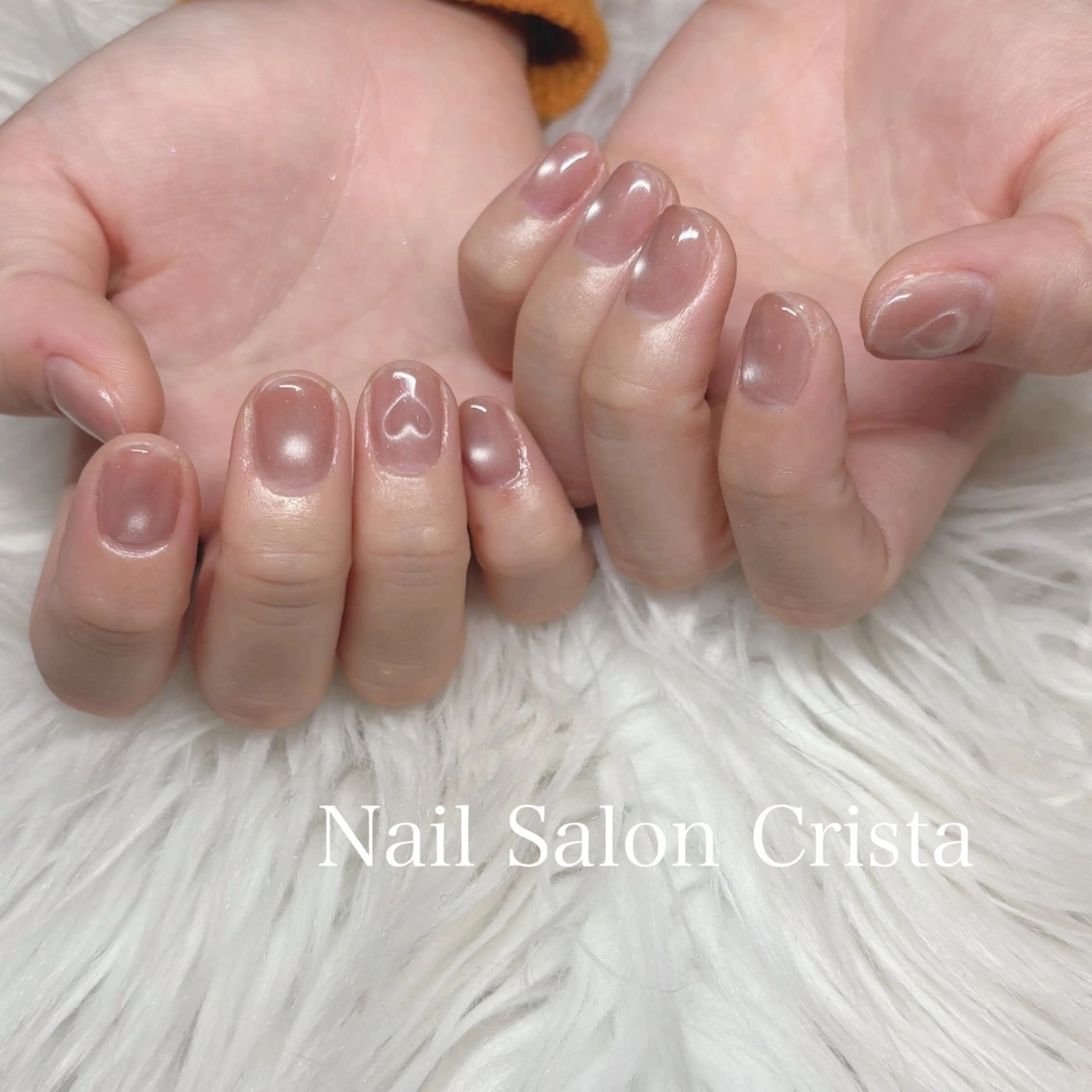 ネイル フットネイル ジェルネイル マグネットネイル オフィスネイル ワンカラーネイル NAILSALON CRISTA所属・🤍CRISTA yui🤍のネイルデザイン