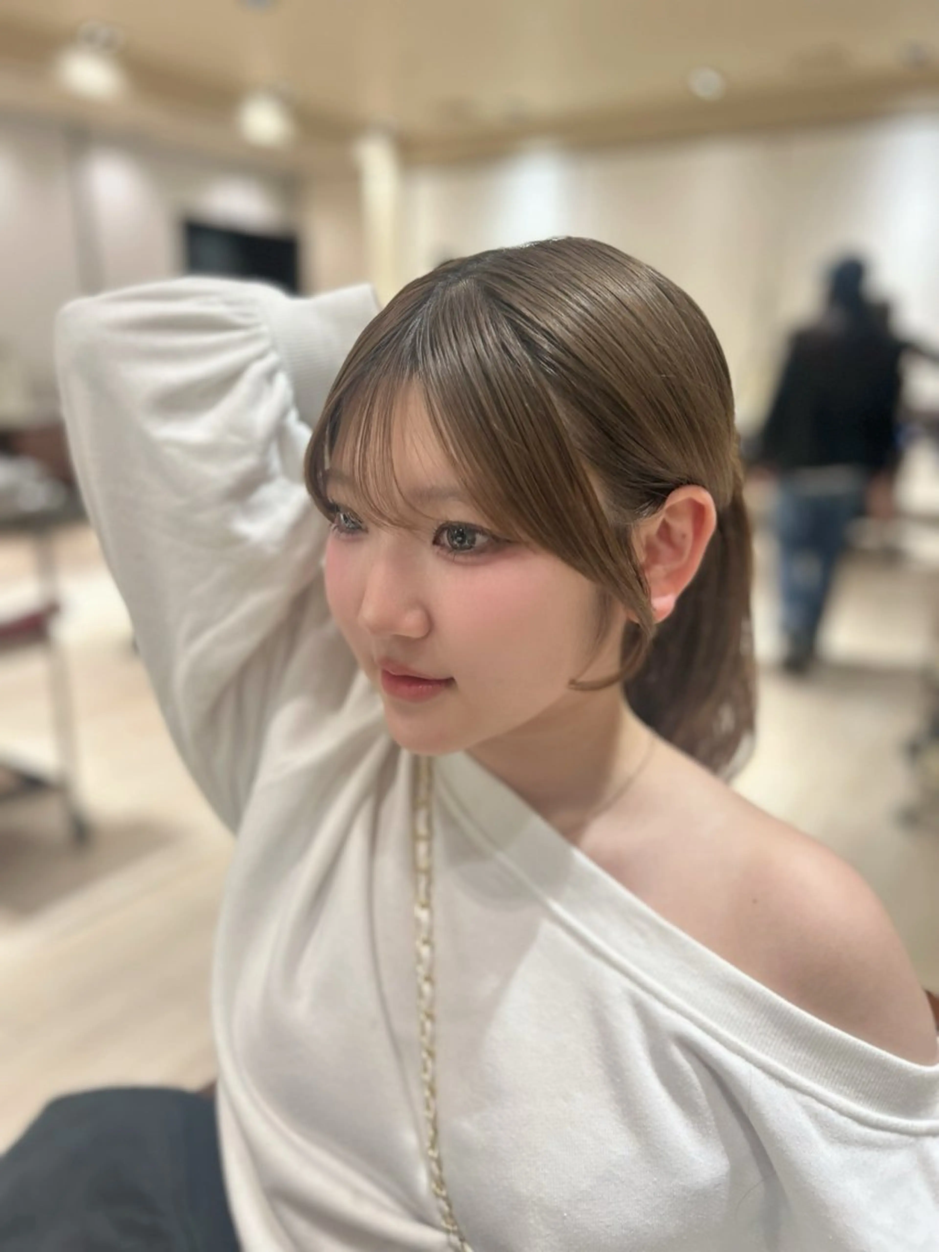 ミディアム カット ヘアセット 🎀大竹美侑／顔まわ りカット／レイヤーのヘアスタイル