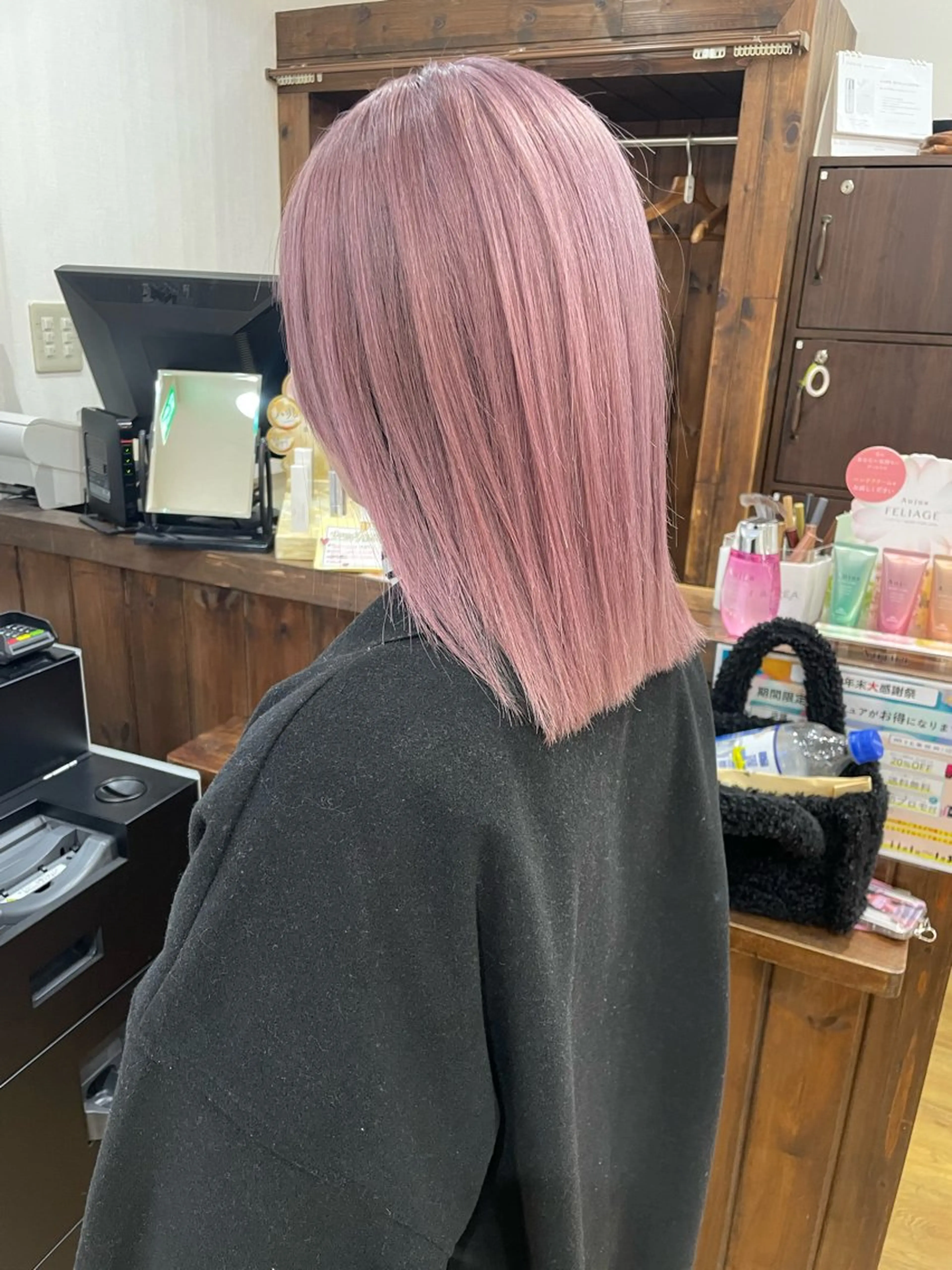 ミディアム カラー ヘアカラー 🦋ショートカット モデル古橋紀輔🦋のヘアスタイル