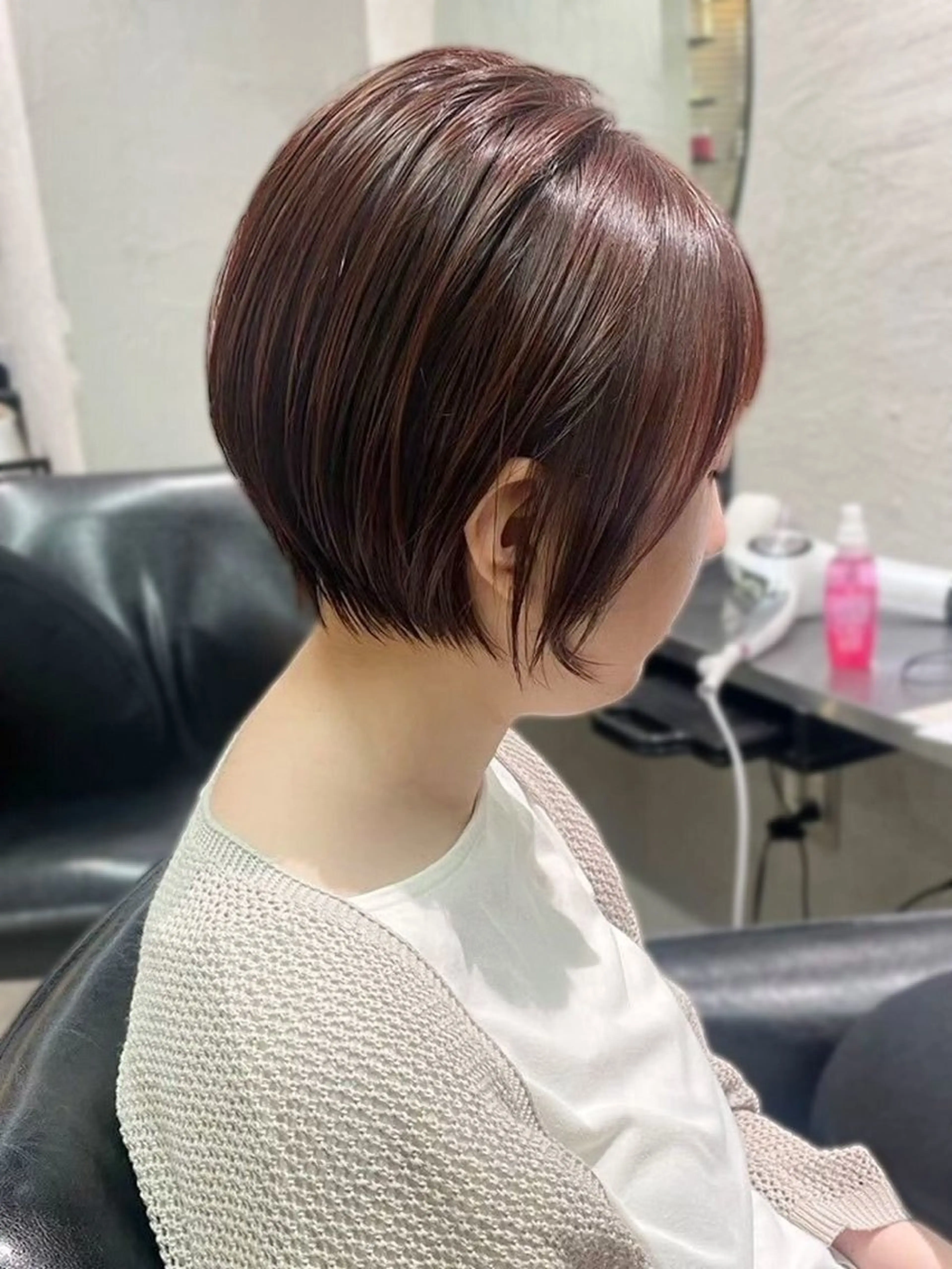 ショート カラー ハイライトカラー ハイライト 髪質改善 ショートヘア 縮毛矯正 内藤　宏紀 tidasmileのヘアスタイル