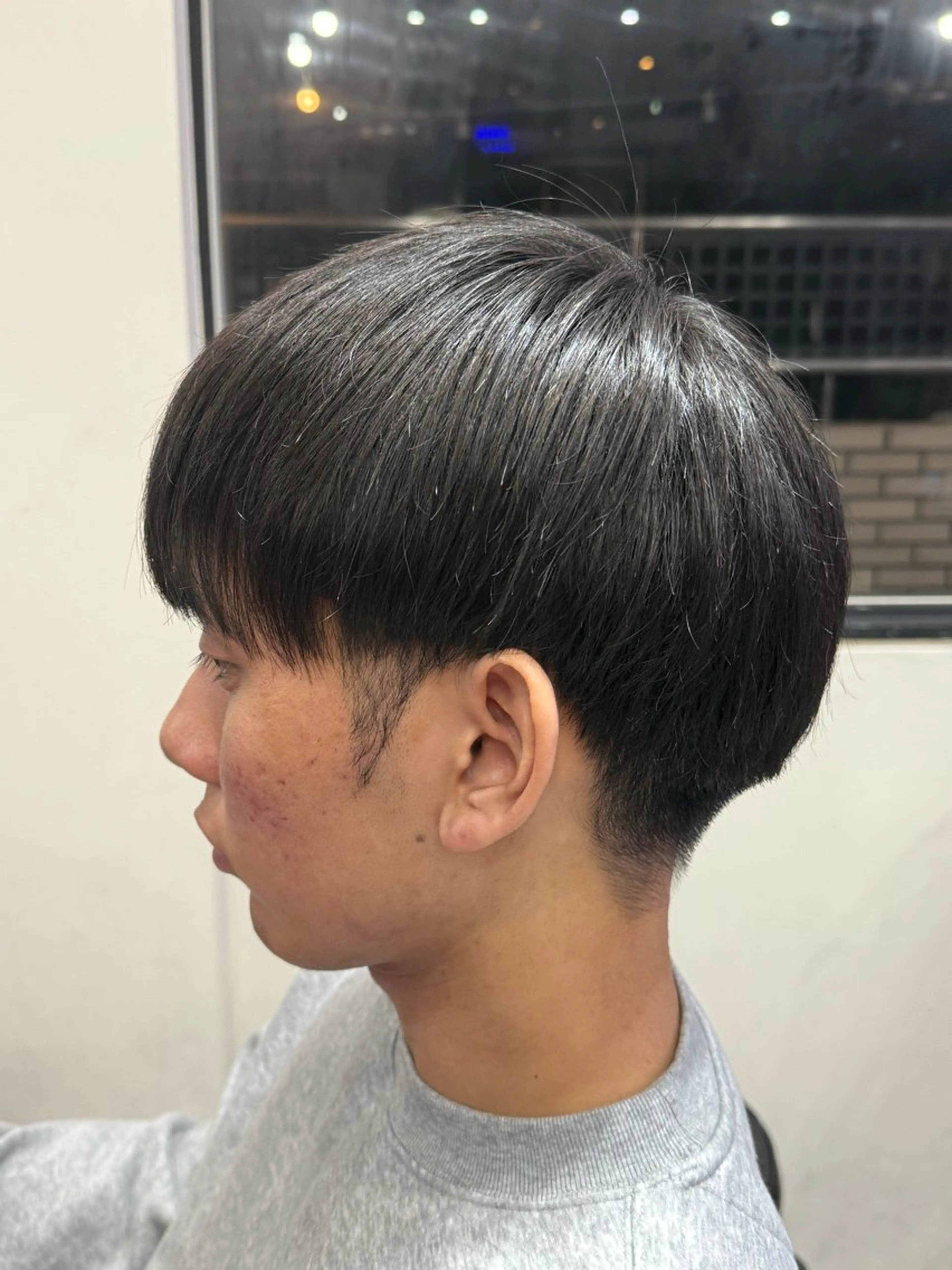 ミディアム メンズ 縮毛矯正 joker所属・京都/伏見/メンズ/ 石田昂のヘアスタイル