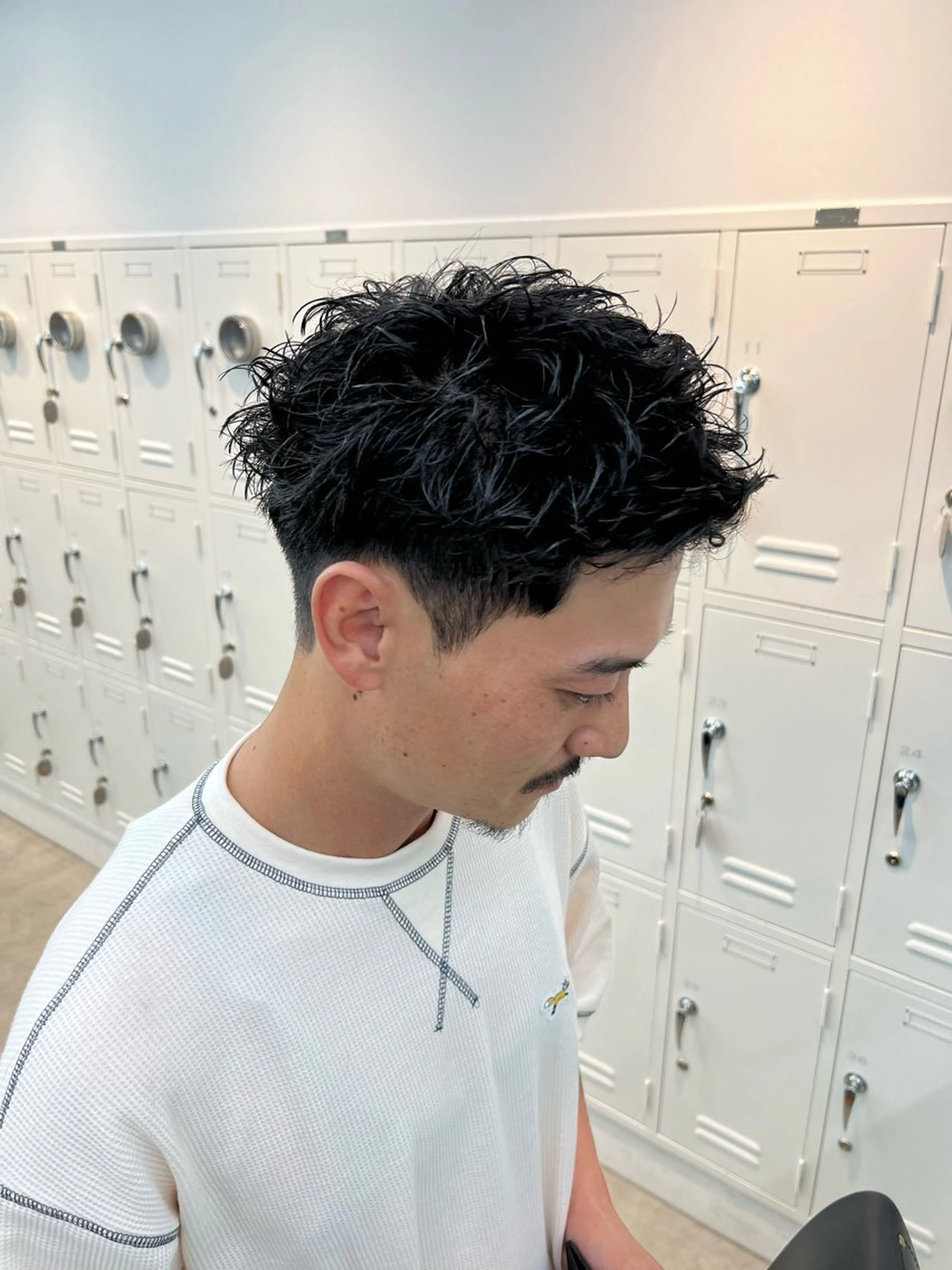 パーマ メンズ カット パーマ 🌀toa/波巻き✨ /メンズパーマ／栄のヘアスタイル