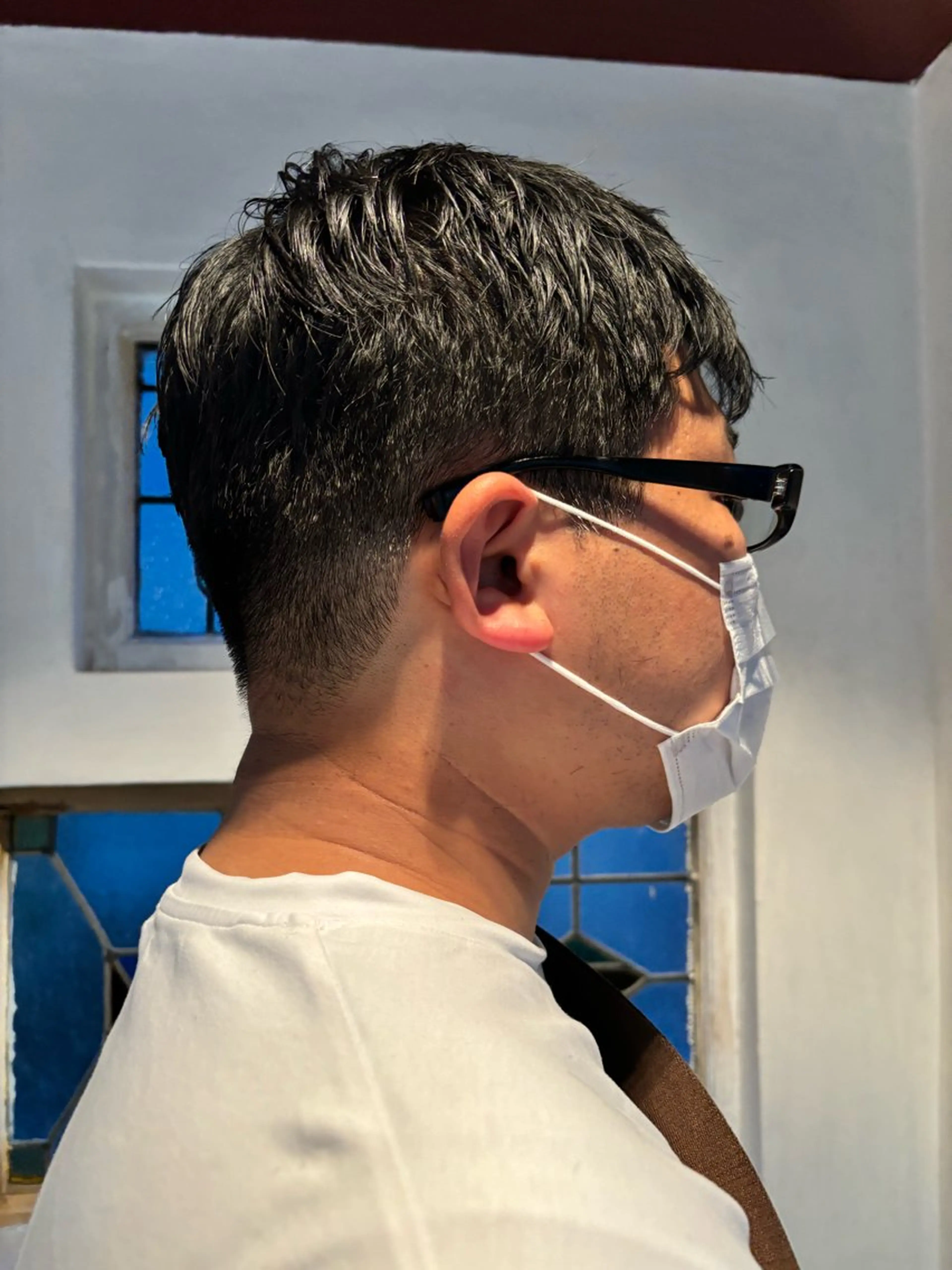 ショート パーマ メンズ フェードカット 刈り上げ ショートヘア 中目黒メンズ刈り上げ Harunaのヘアスタイル