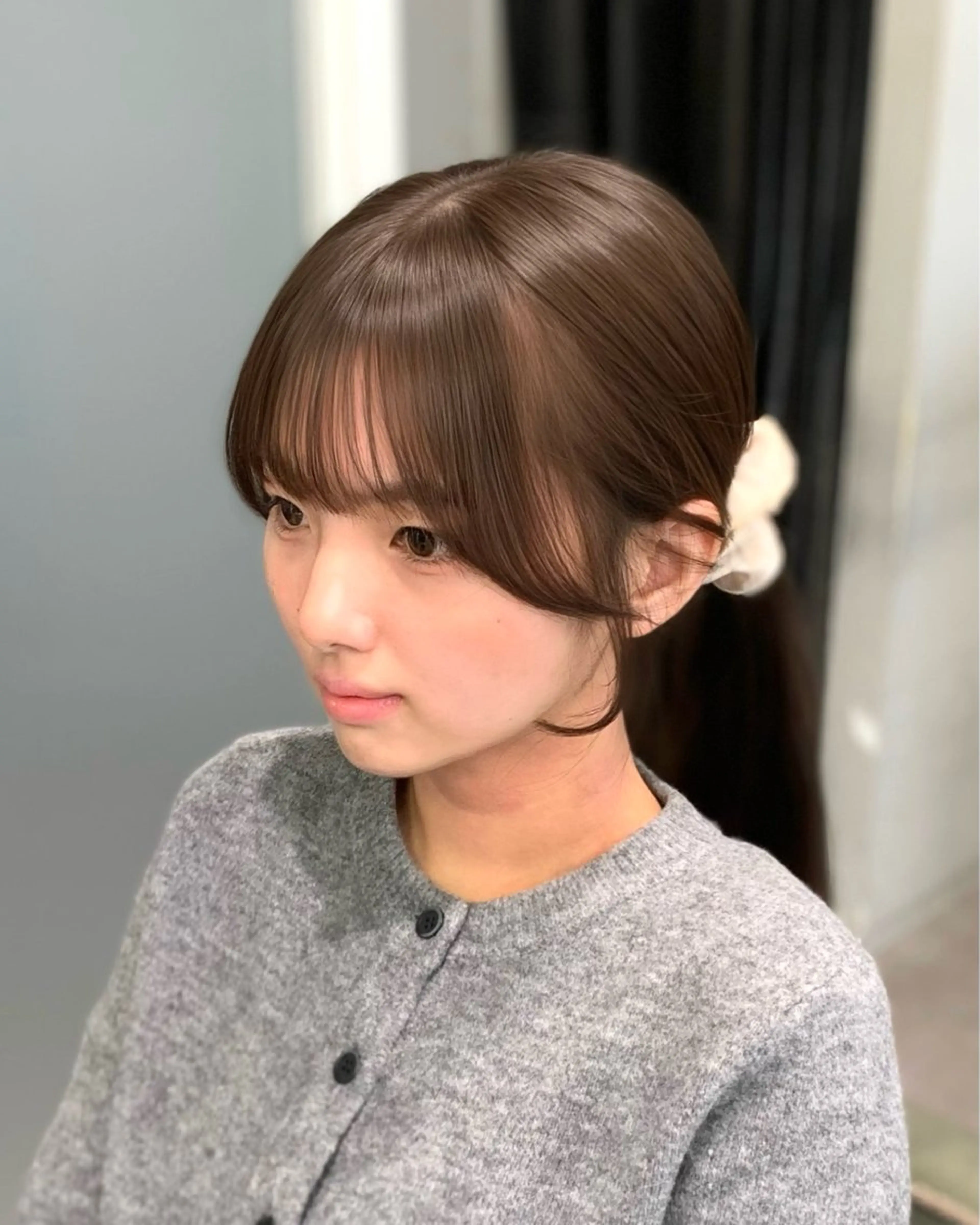 ロング カット ヘアカラー 🎀韓国風顔周り× 透明感/梅田/アリサのヘアスタイル