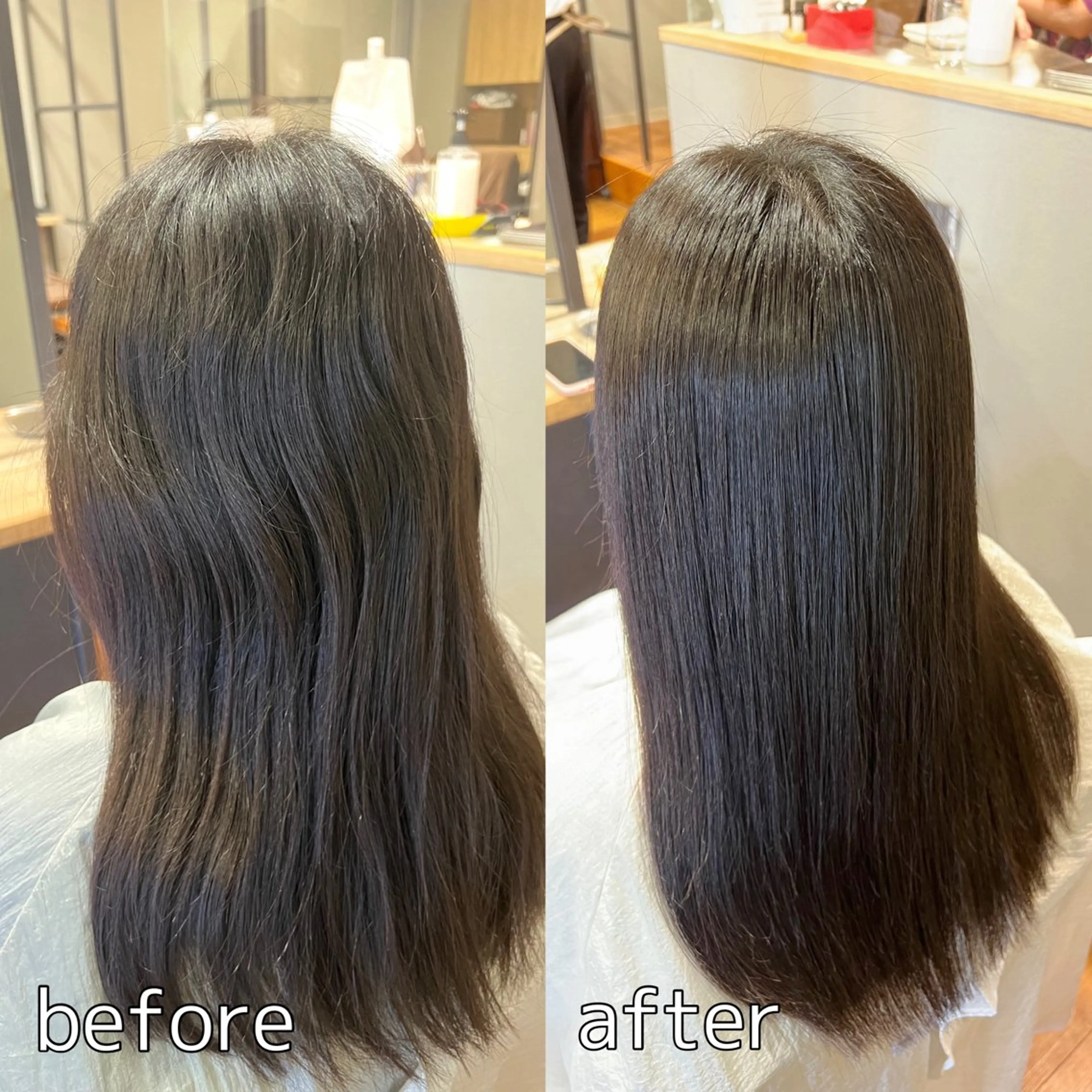 ロング パーマ 縮毛矯正 筒井 璃音のヘアスタイル