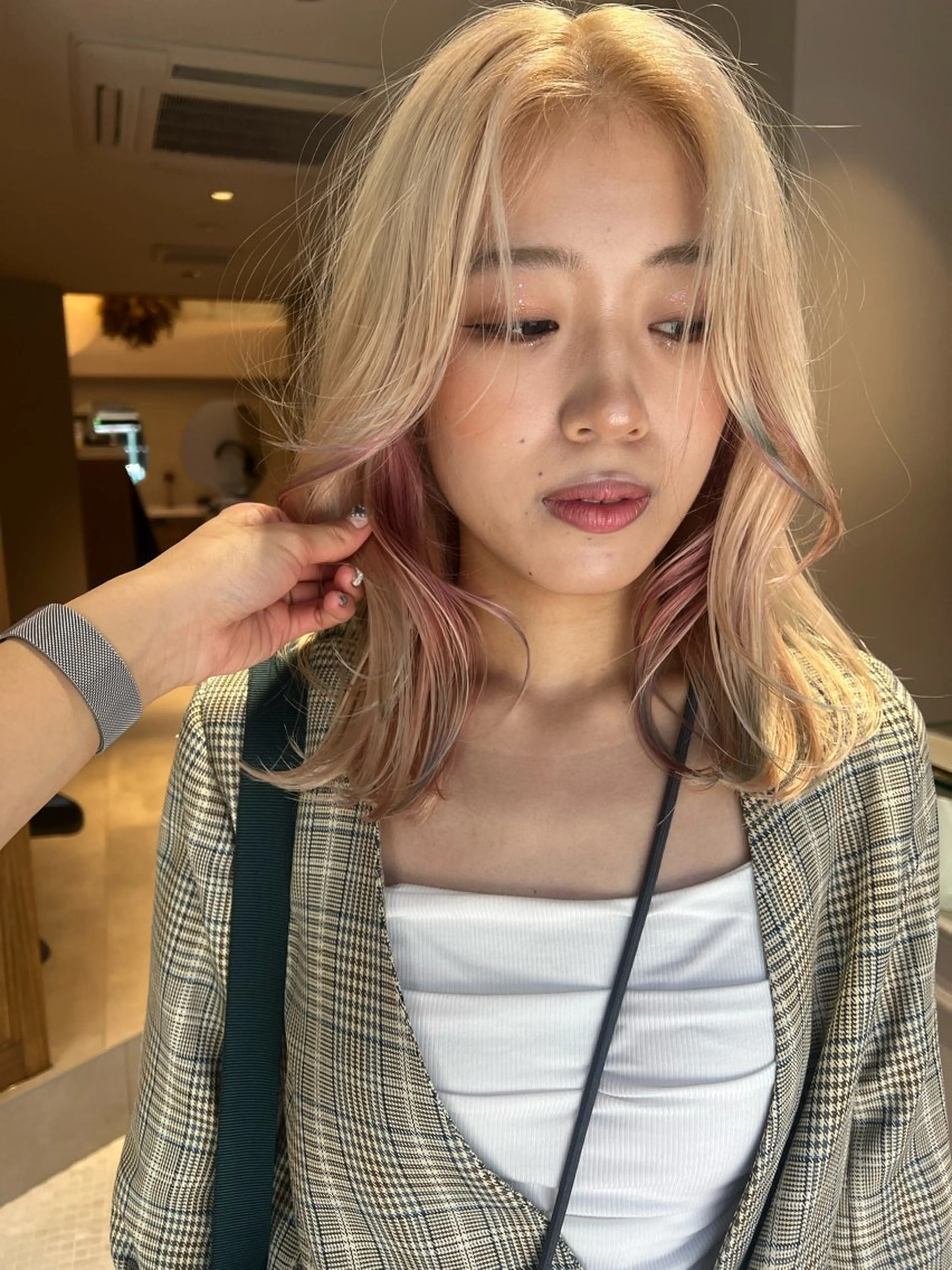 カラー デザインカラー yiye青山店所属・無料カットモデル /yuukaのヘアスタイル