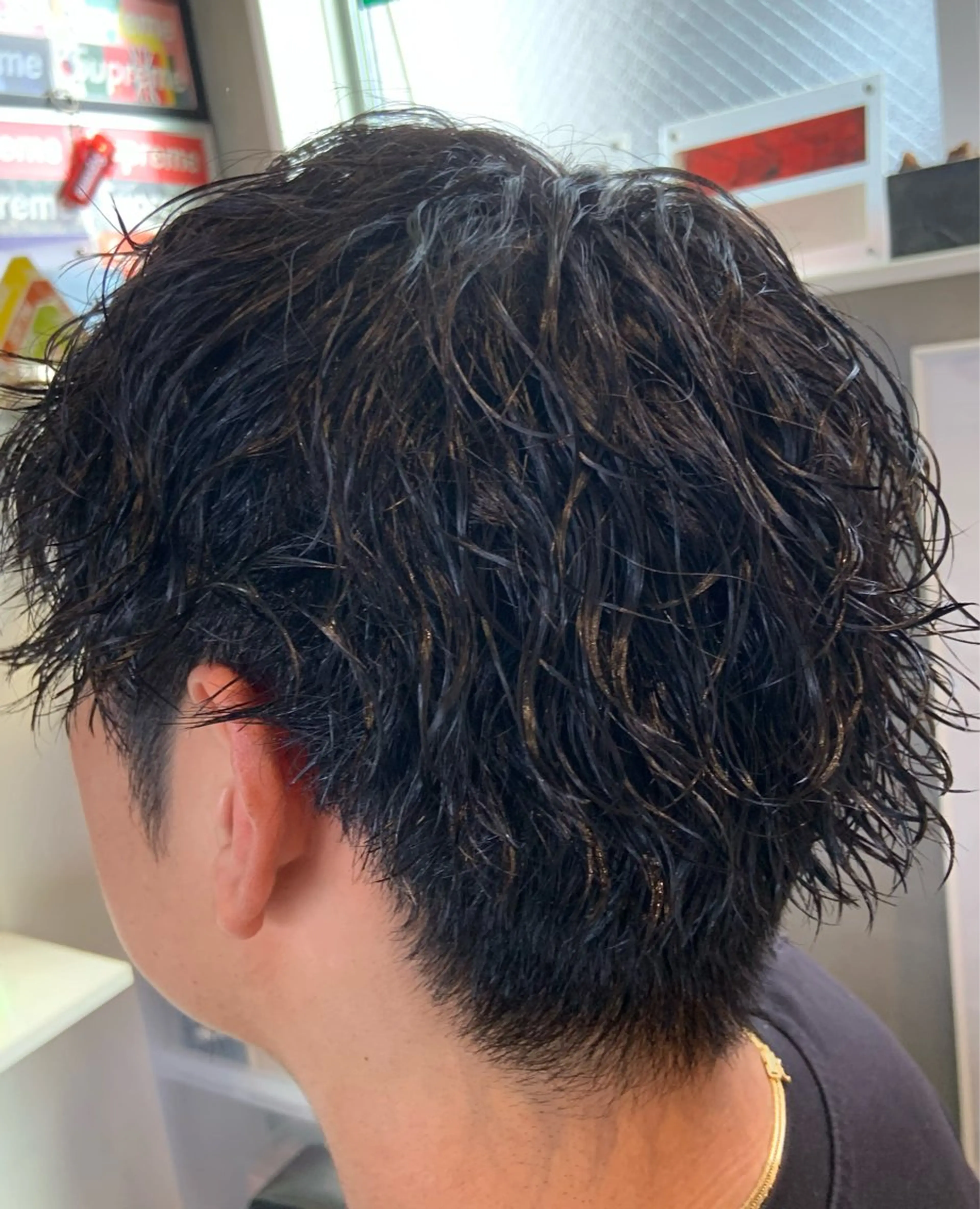 パーマ メンズ 原谷 一成のヘアスタイル