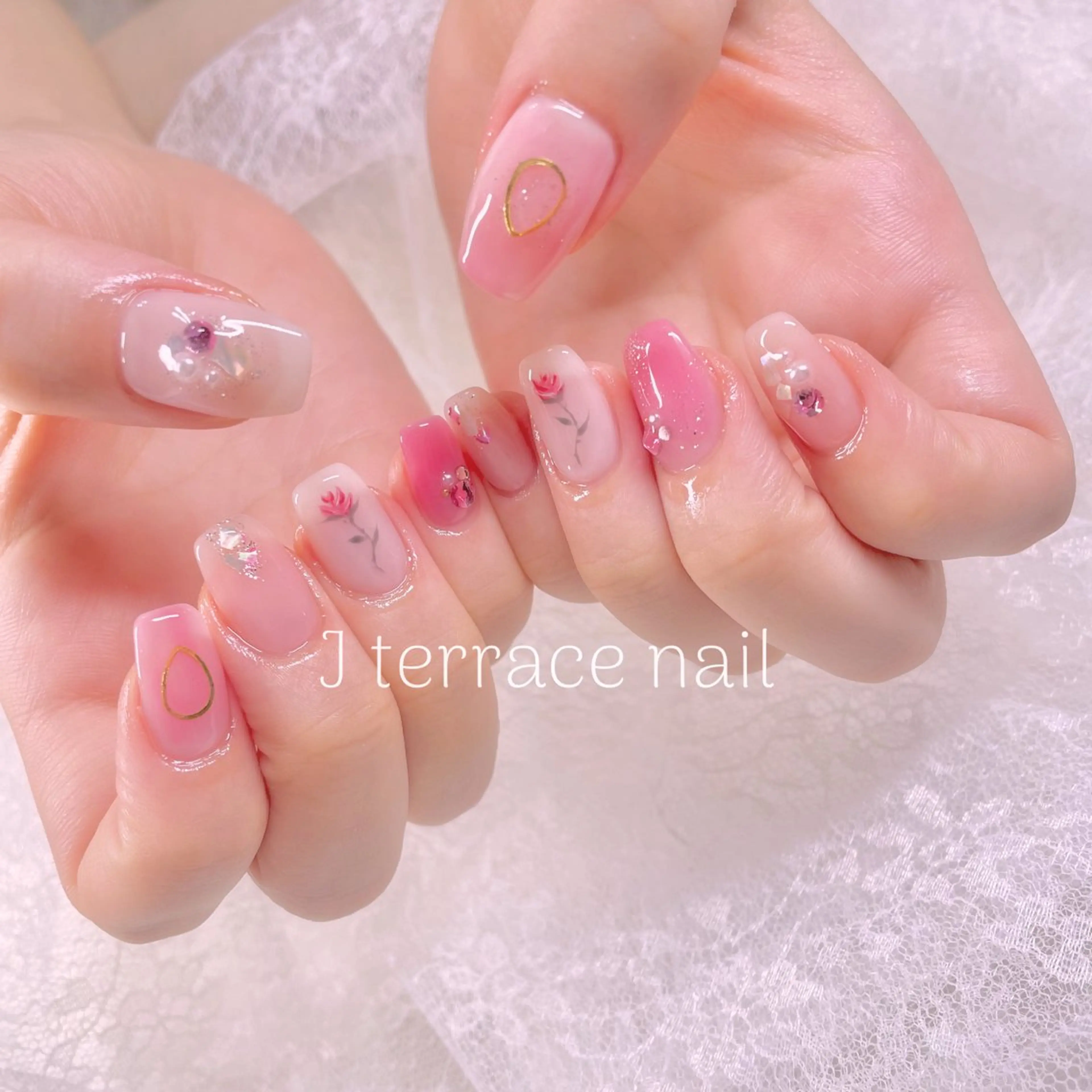 ネイル ジェルネイル ハンドネイル J terrace Nailのネイルデザイン