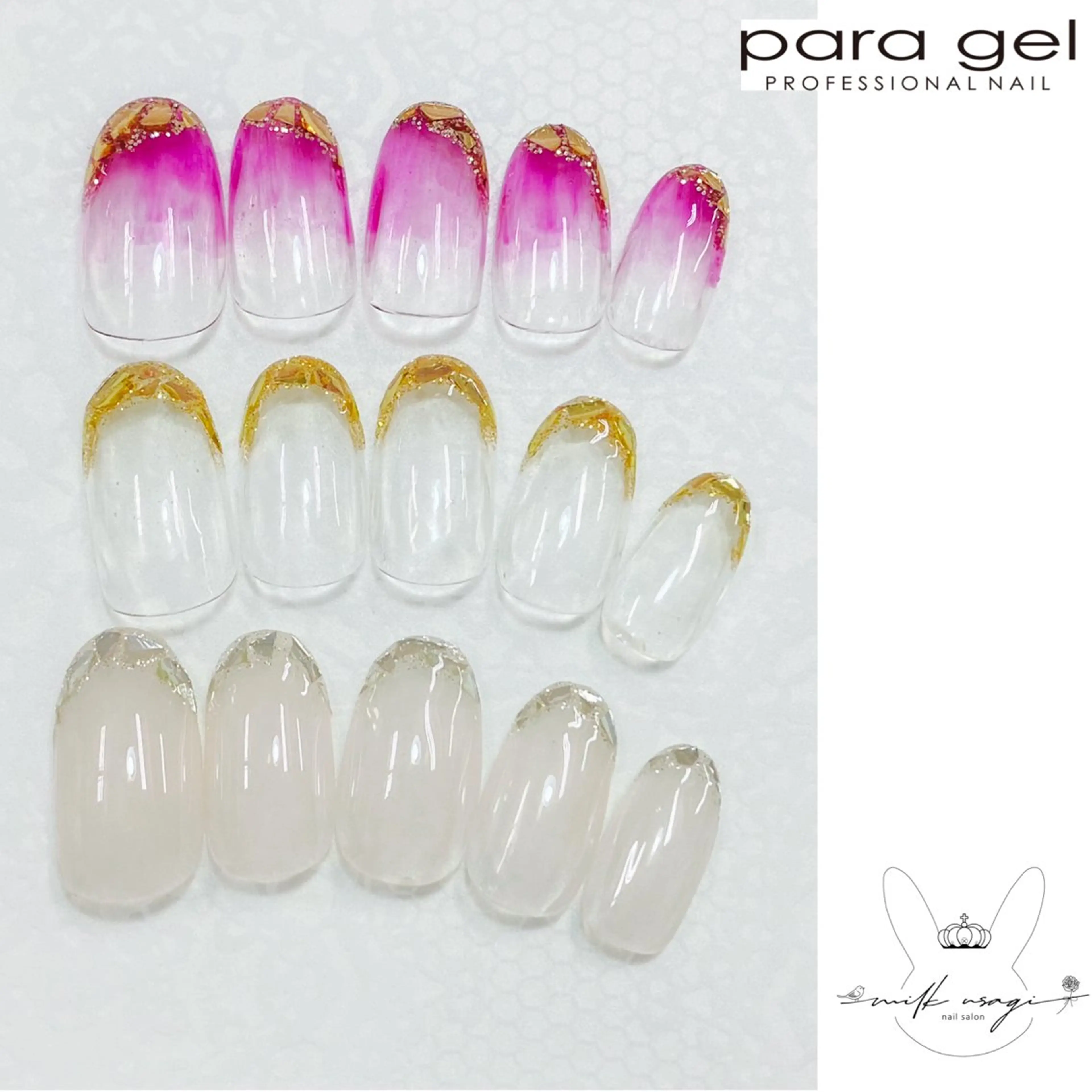 ネイル パラジェル専門店　認定サロンMILK USAGI三宮店所属・石堂 香のネイルデザイン