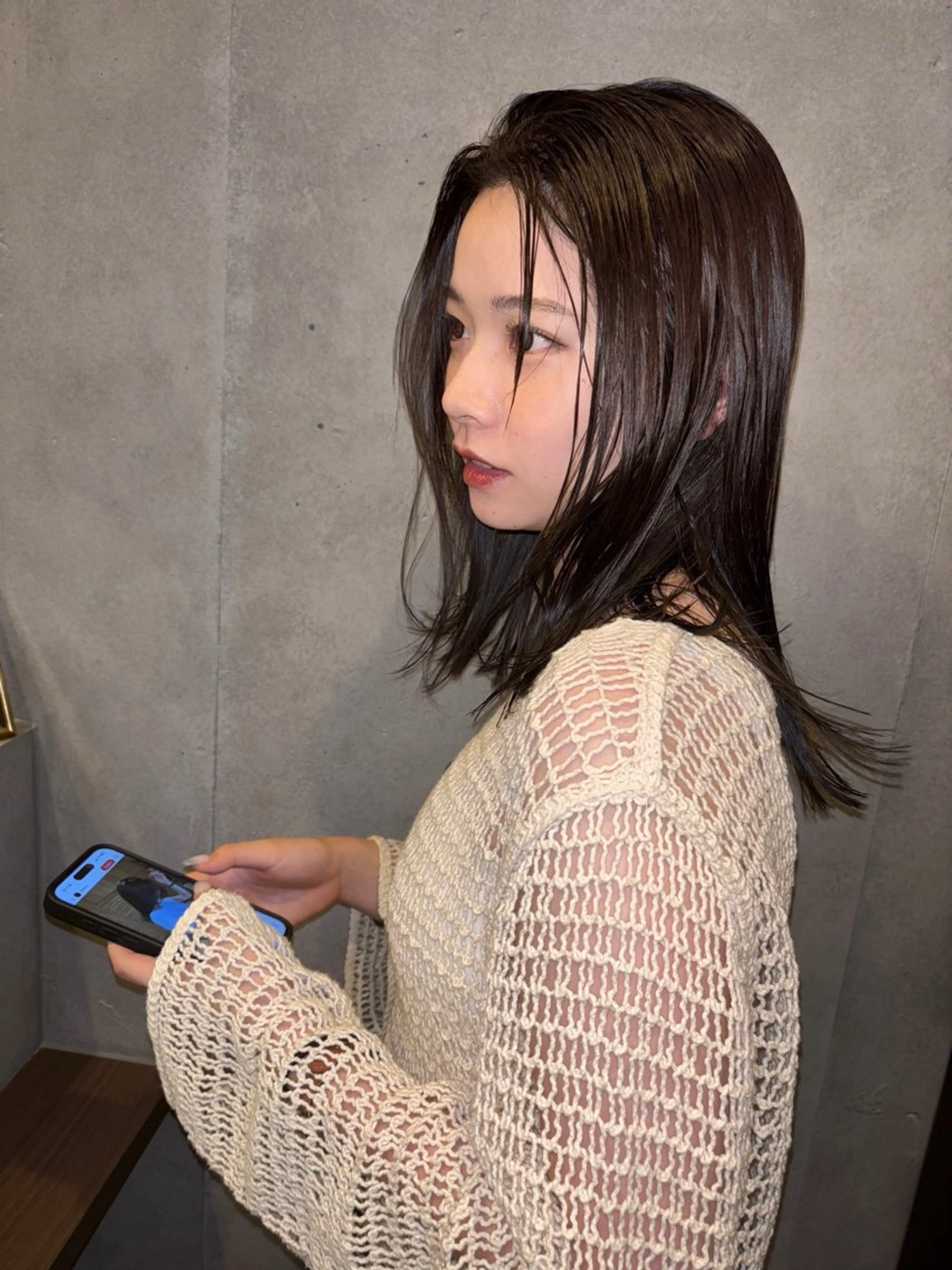 ミディアム カラー 池田理紗/メンズ カット/切りっぱなしのヘアスタイル