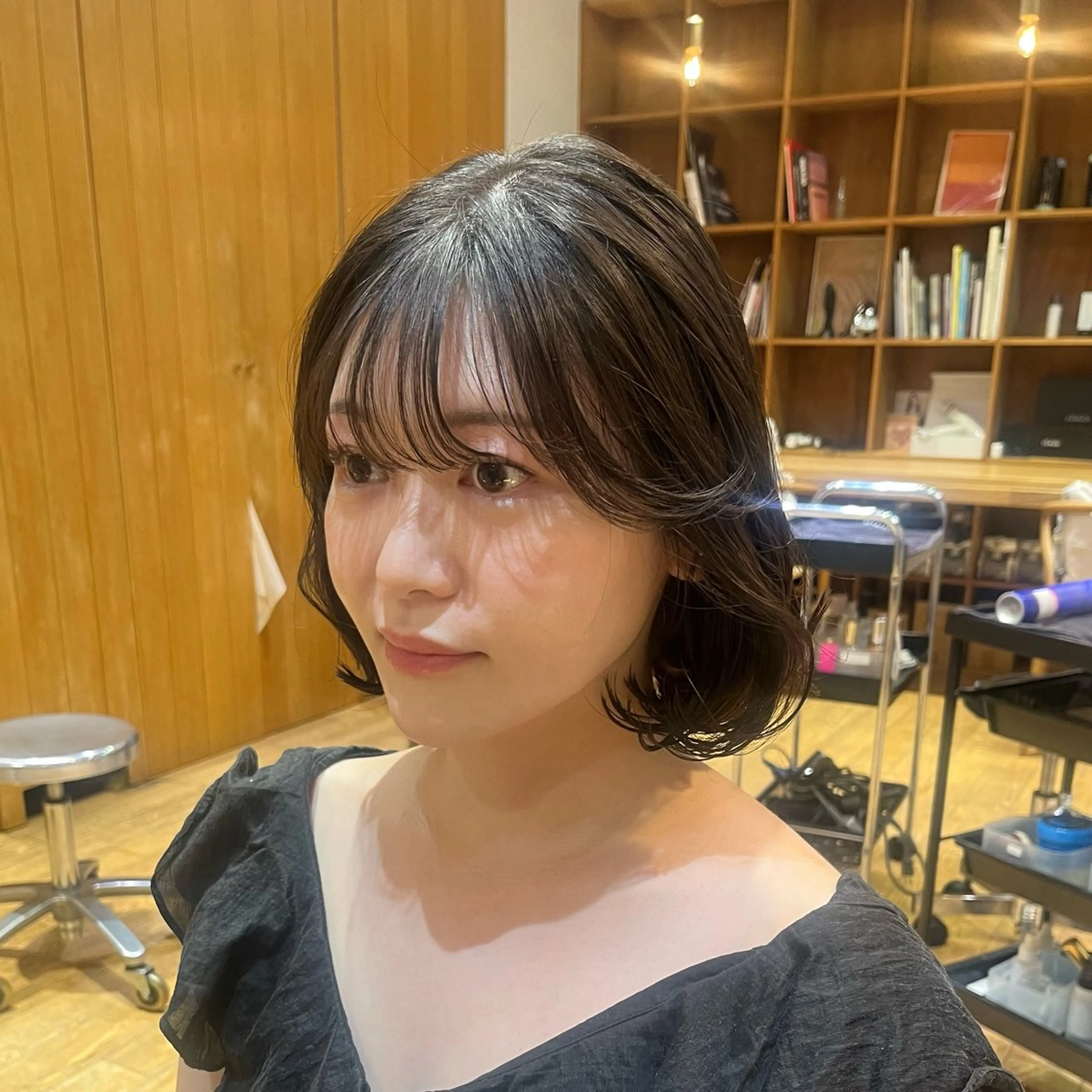 ショート パーマ タンバルモリ 韓国風ヘア カット パーマ タンバルモリパーマ 礒井メンキのヘアスタイル