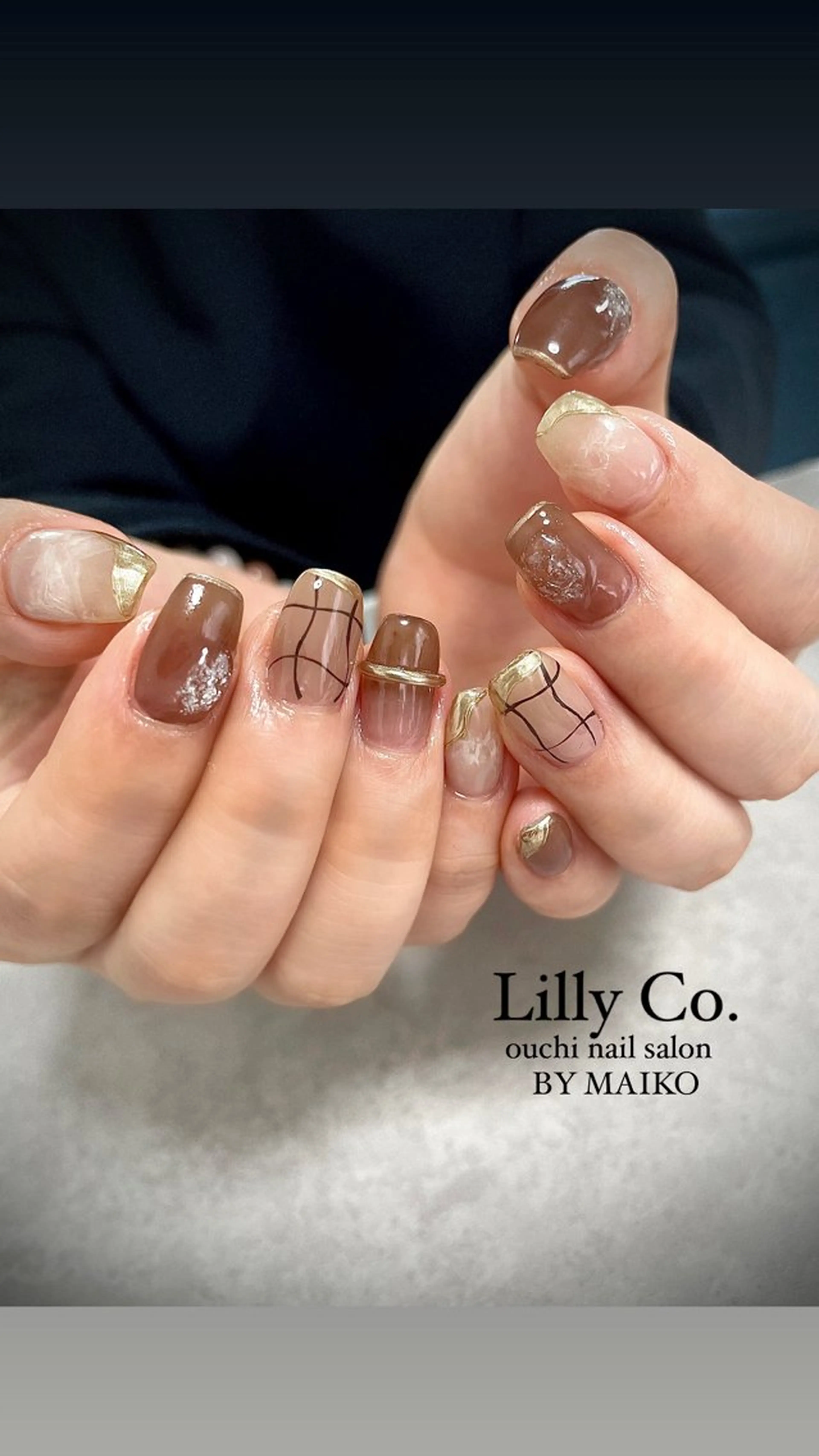 ネイル ニュアンスネイル ハンドネイル ハンドケア Lilly Co.のネイルデザイン