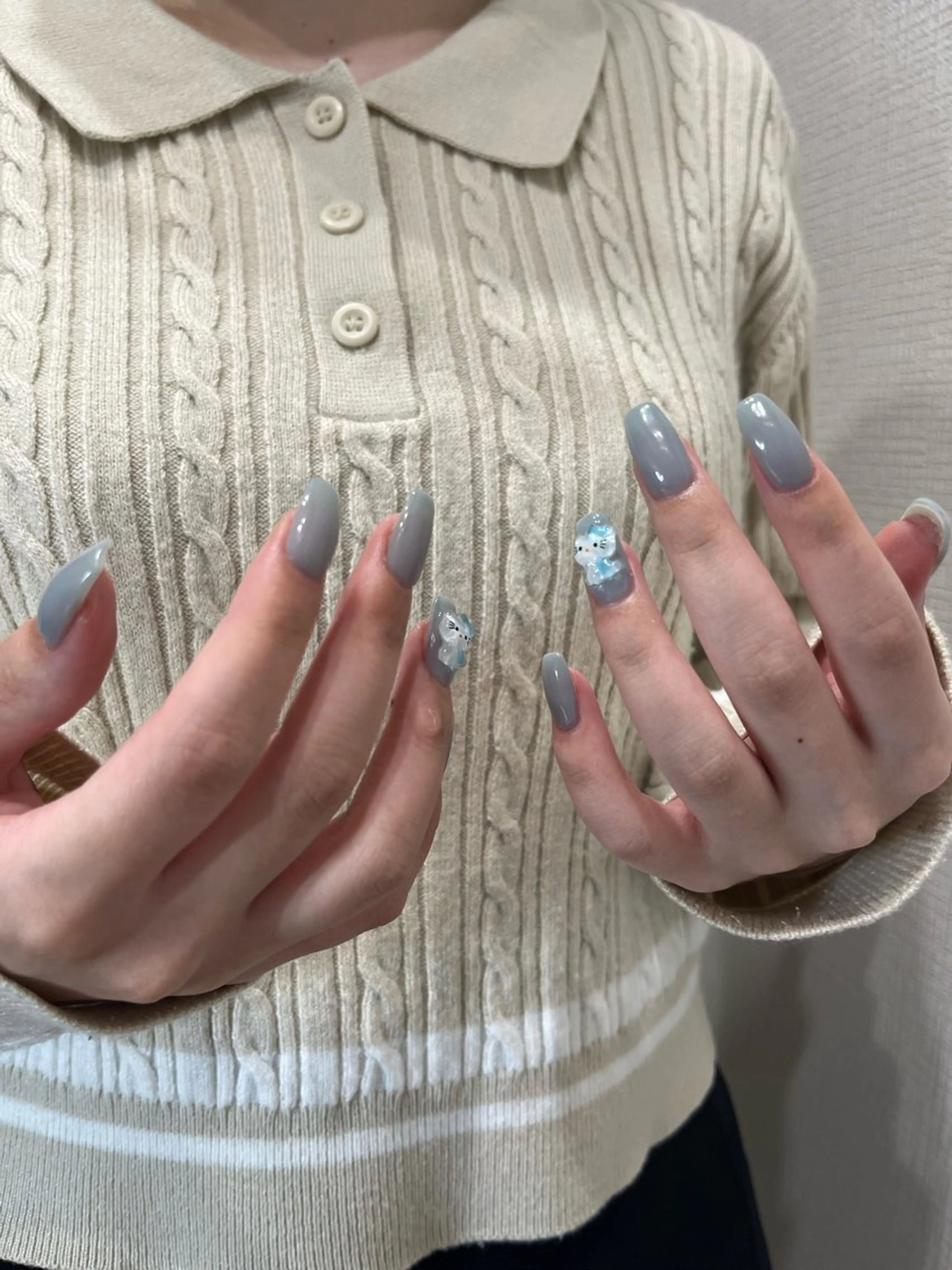 ネイル 水色 atelier moi所属・atelier moiのネイルデザイン