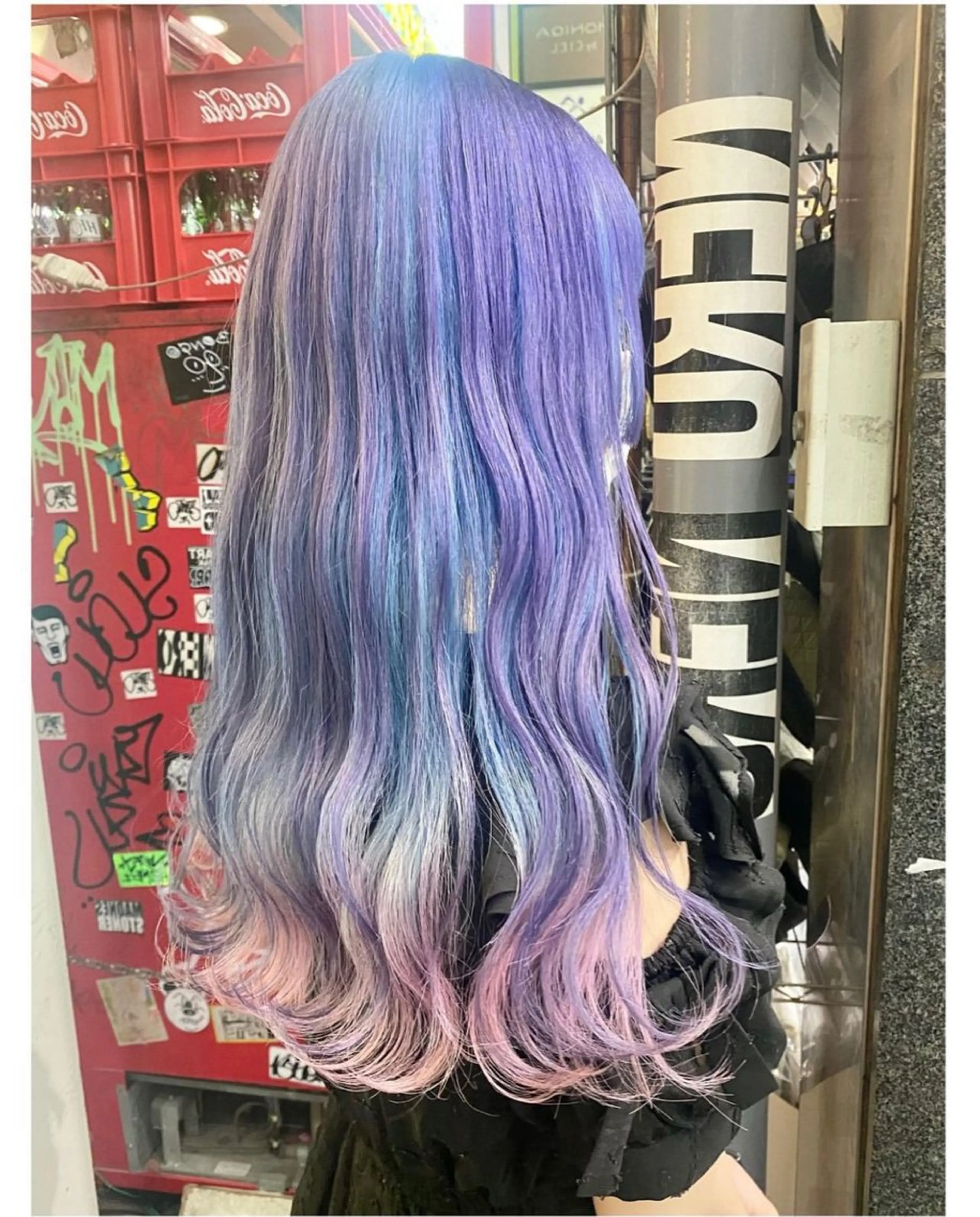 セミロング カラー グラデーションカラー ラベンダーカラー ピンクカラー ユニコーンカラー ヘアカラー GARU-ガル-所属・TSUNO🦖 派手髪/オタク美容師のヘアスタイル