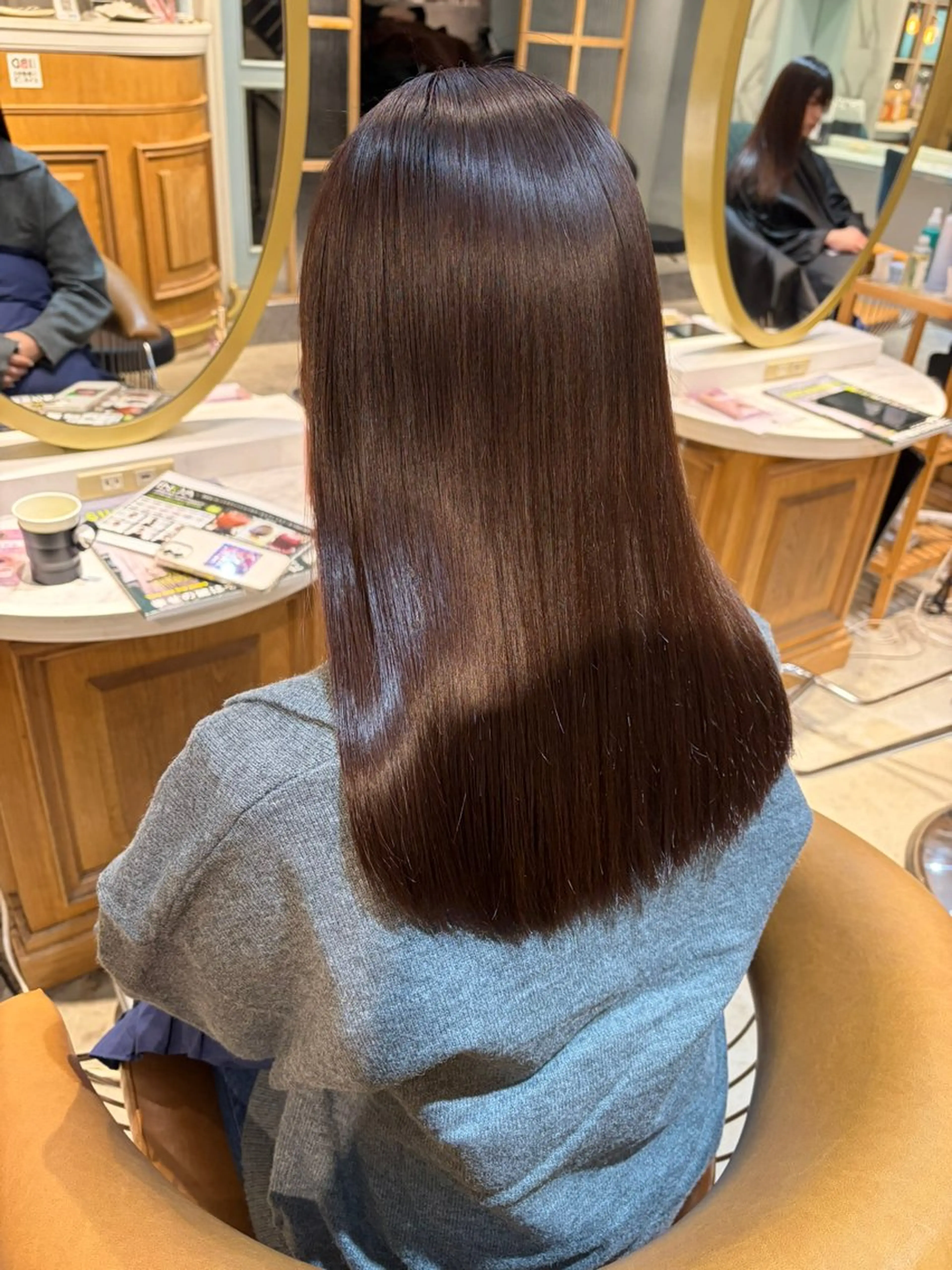 ロング 髪質改善 レイヤーカット 縮毛矯正 カット ヘアカラー トリートメント ヘアセット 髪質改善/ボブ /韓国/erikoのヘアスタイル