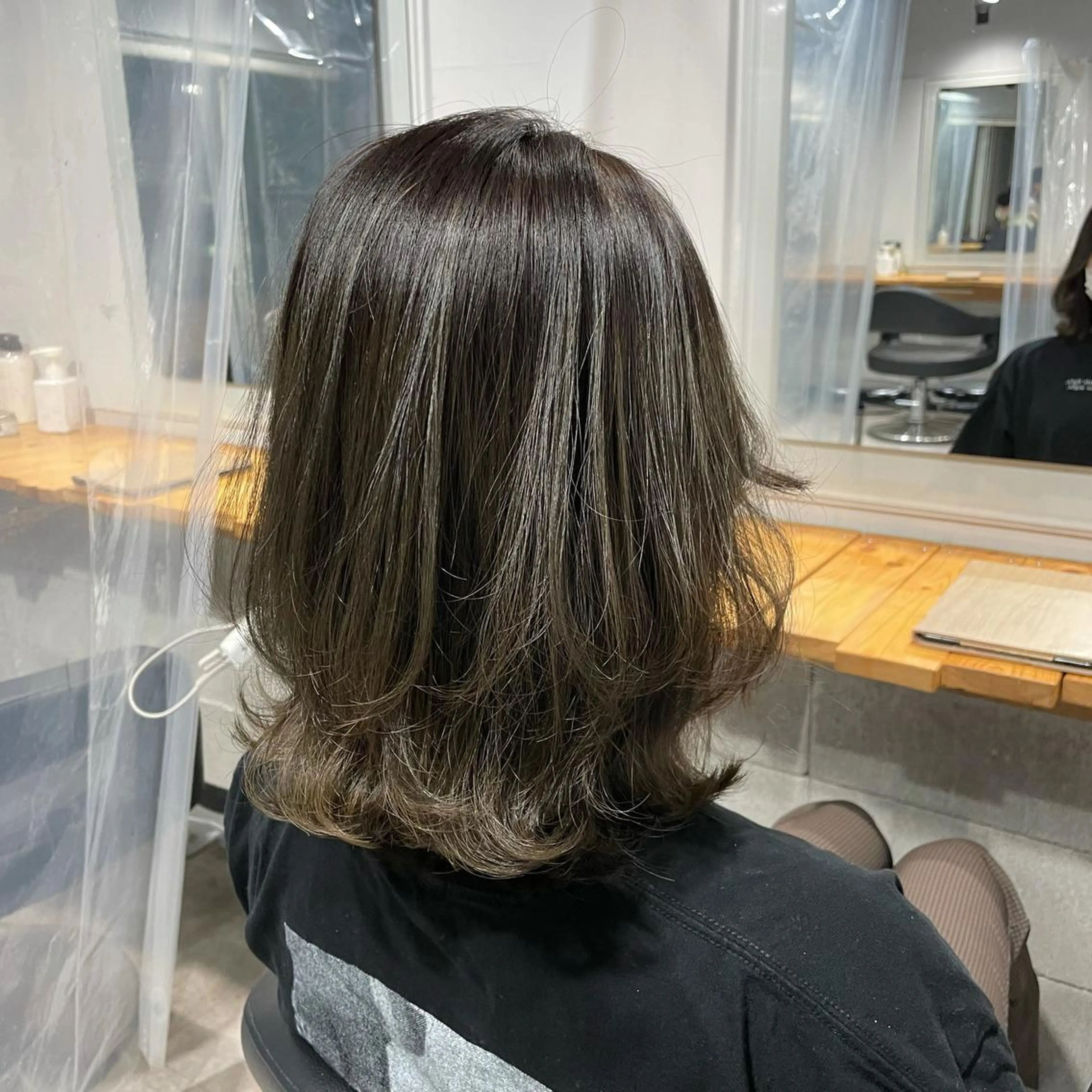 ミディアム ヘアアレンジ マツエク・マツパ カット トリートメント ヘッドスパ 韓国Style♡ Nanami🇰🇷のヘアスタイル