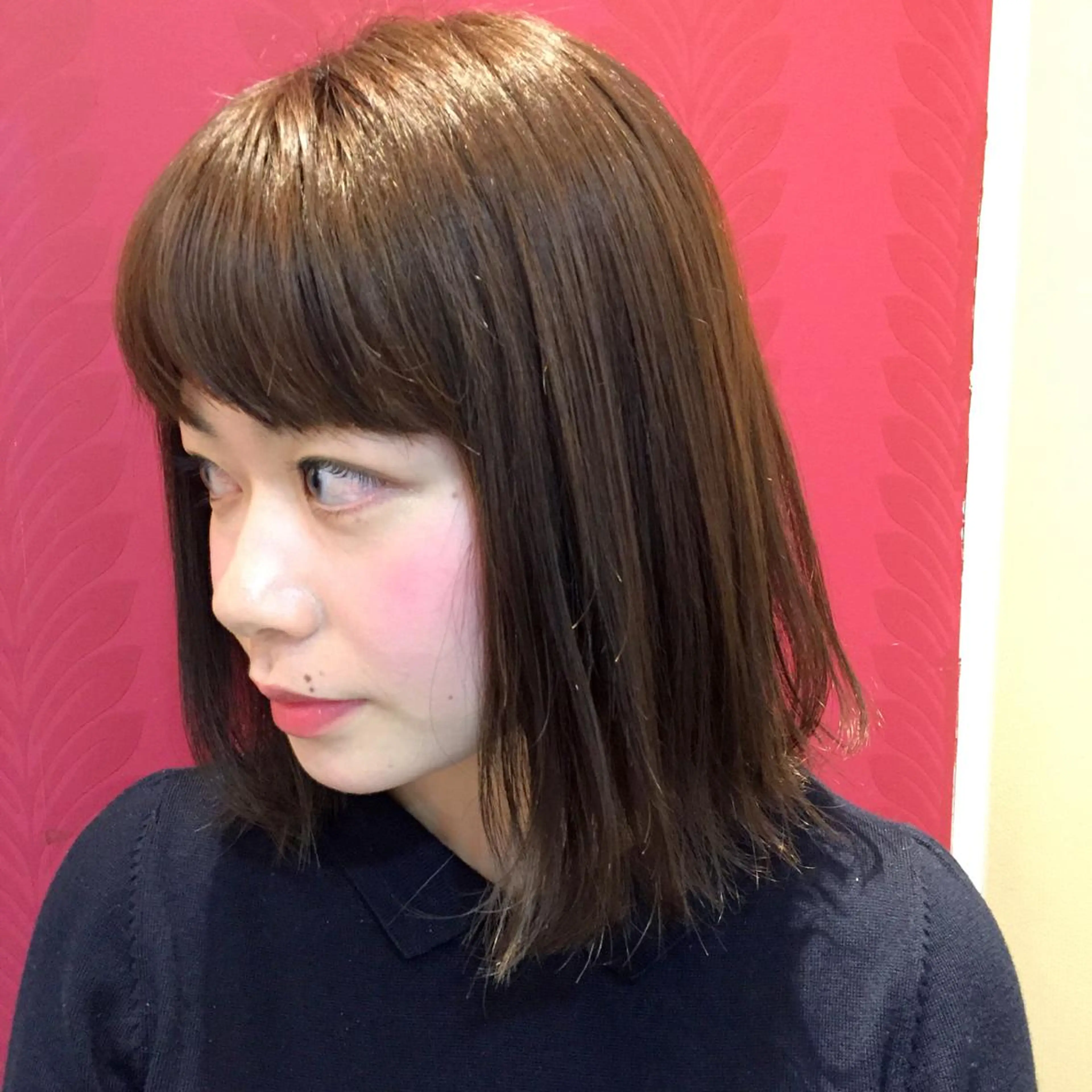 カラー ベージュカラー HARUNA🤍 大人ショートヘアのヘアスタイル