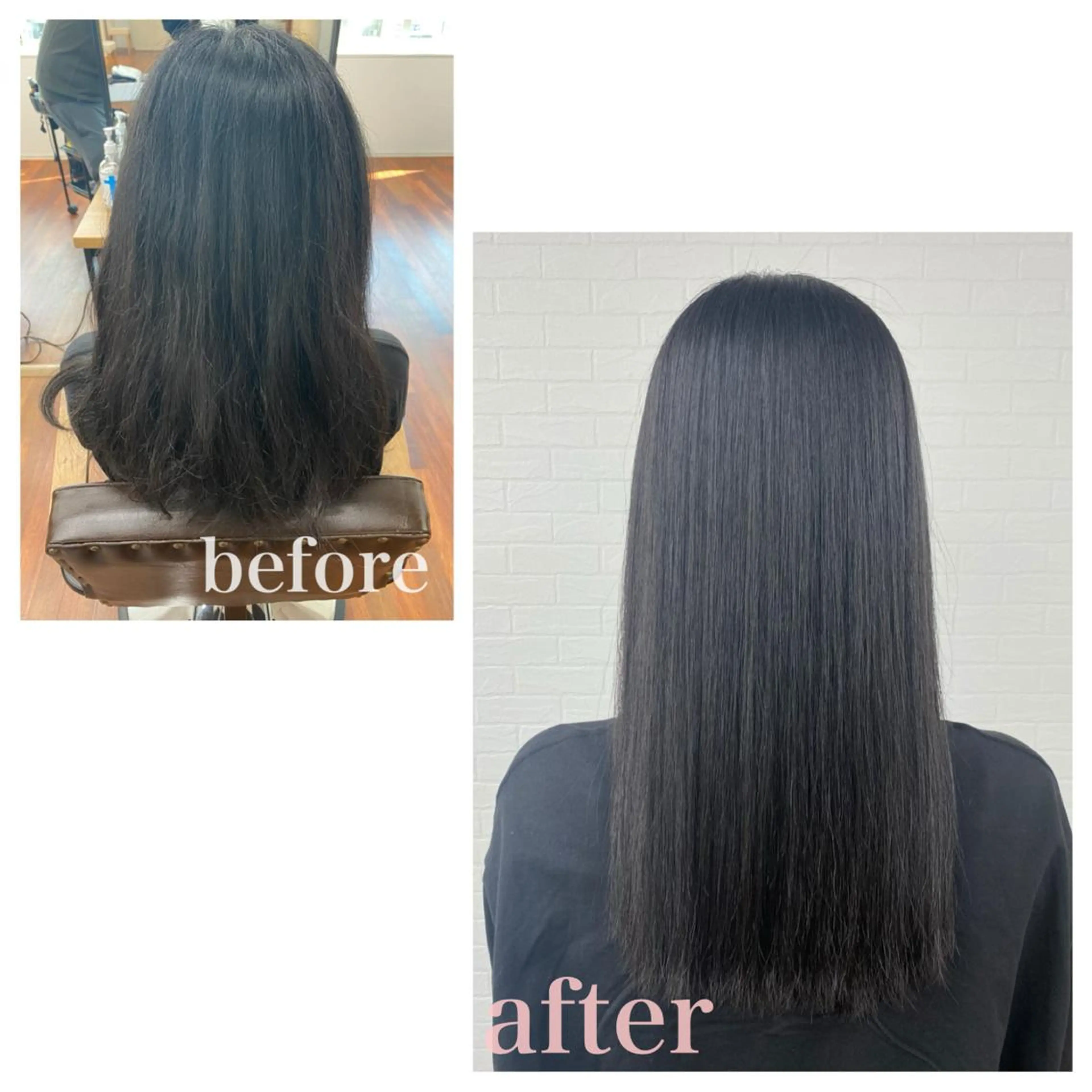 セミロング パーマ 縮毛矯正 酸性ストレート ストレートパーマ GRANLUSSO 〜グランルッソ駅前店所属・木口 嘉美のヘアスタイル