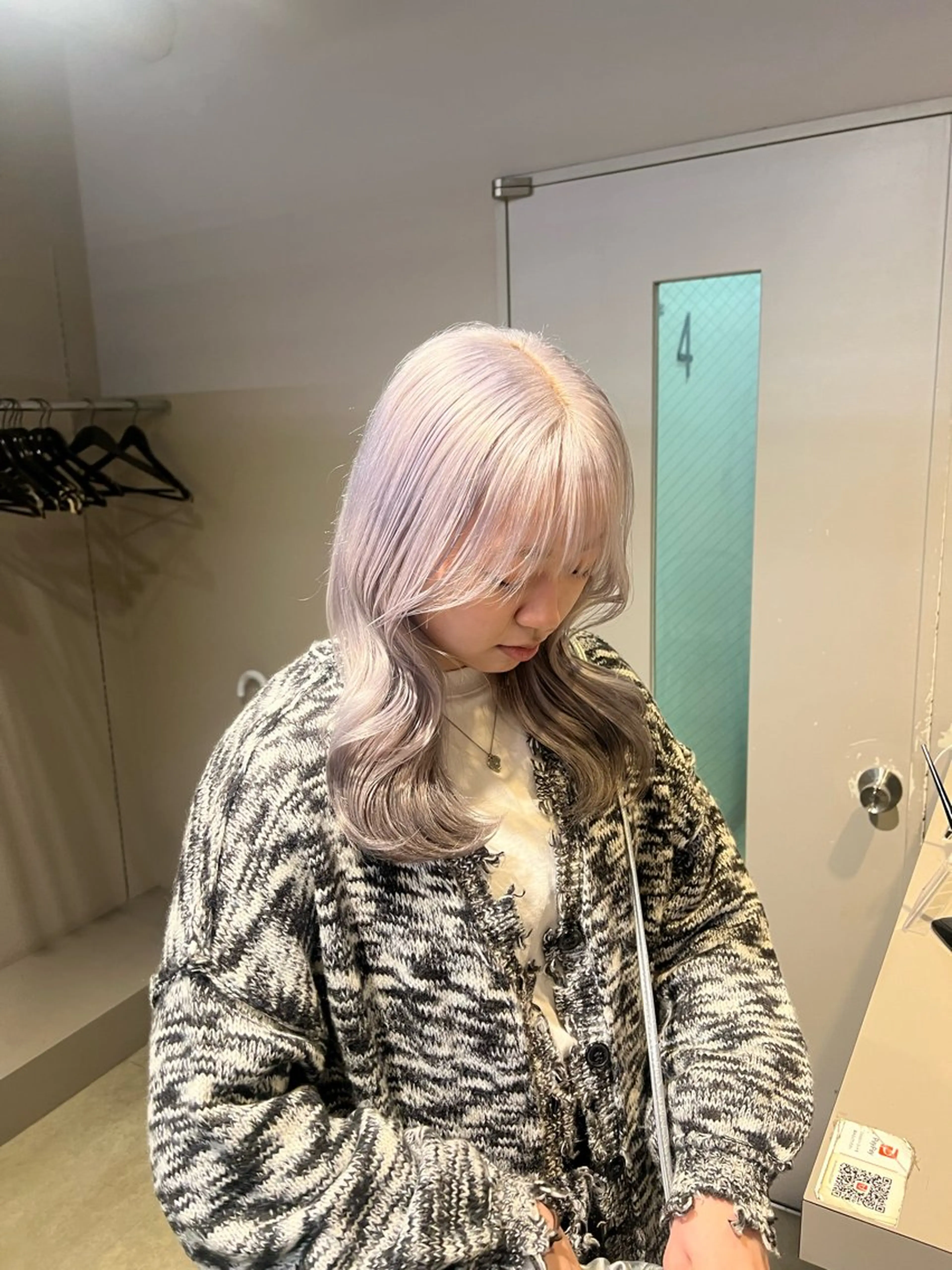 セミロング カラー ヘアカラー 韓国レイヤーカット /REIのヘアスタイル