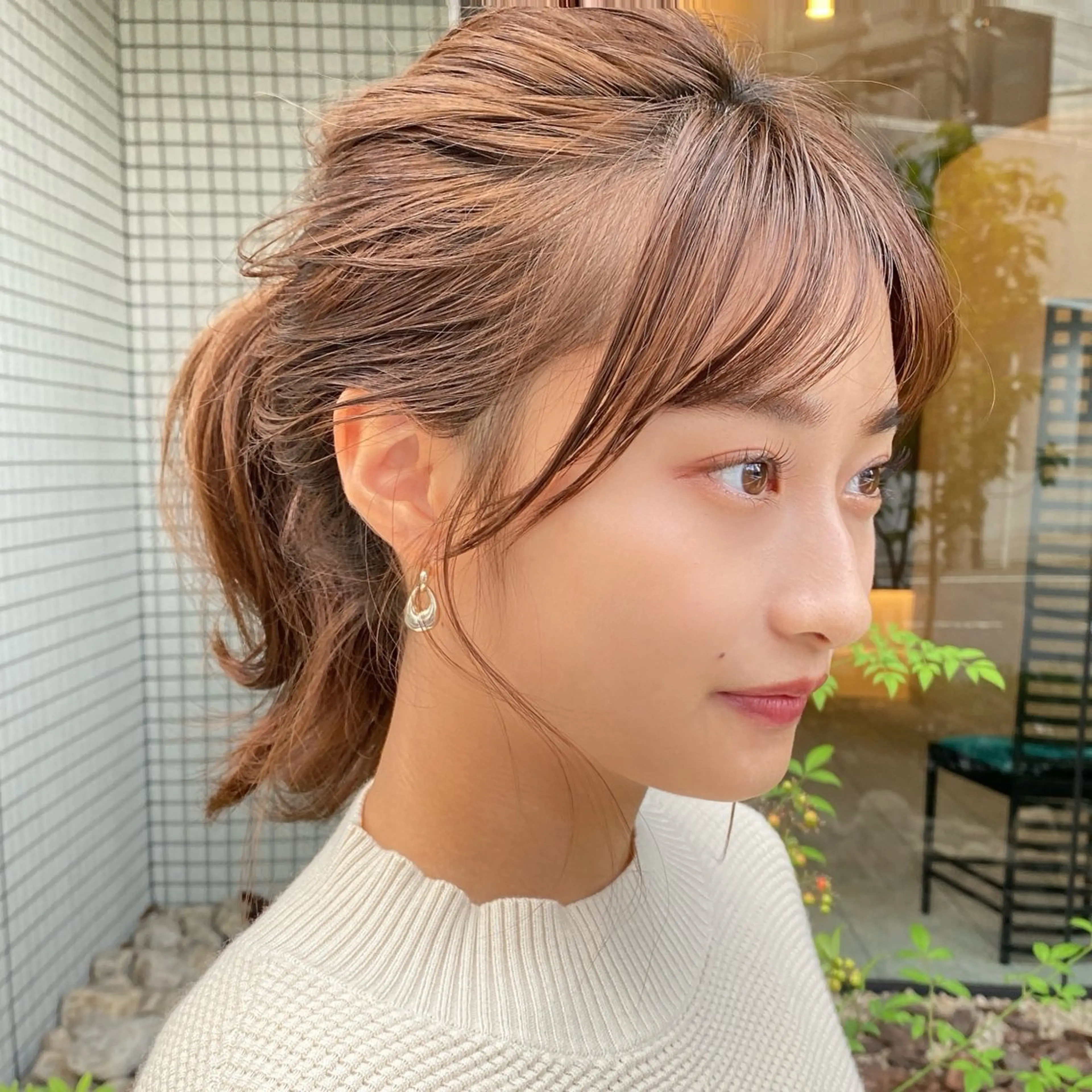 ミディアム ミディアムパーマ ハイライト 髪質改善 レイヤーカット また会いたくなる 美容師【KENTA】のヘアスタイル