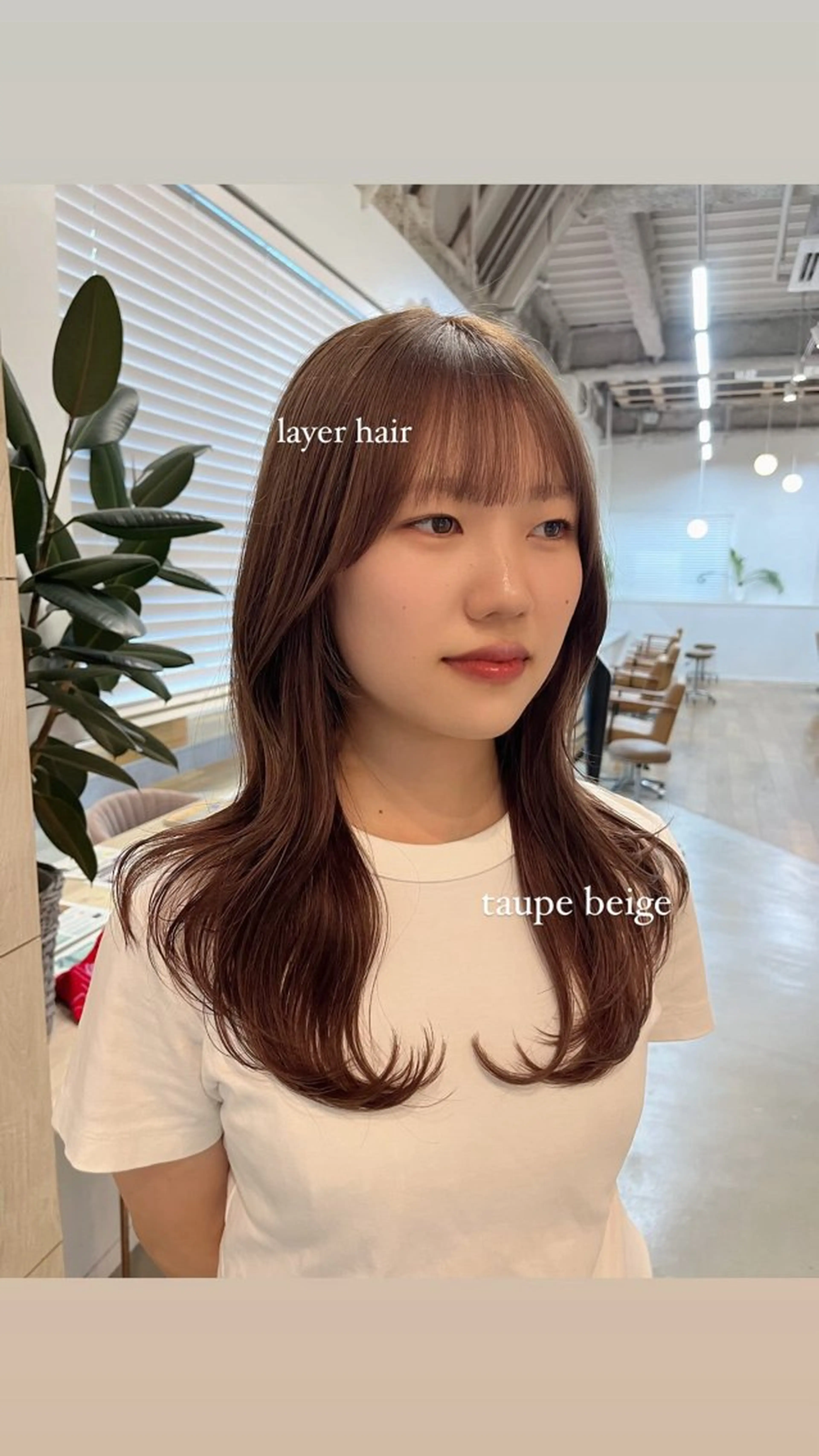 セミロング レイヤーカット カット ヘアカラー トリートメント marino/ カラー/顔周りカットのヘアスタイル