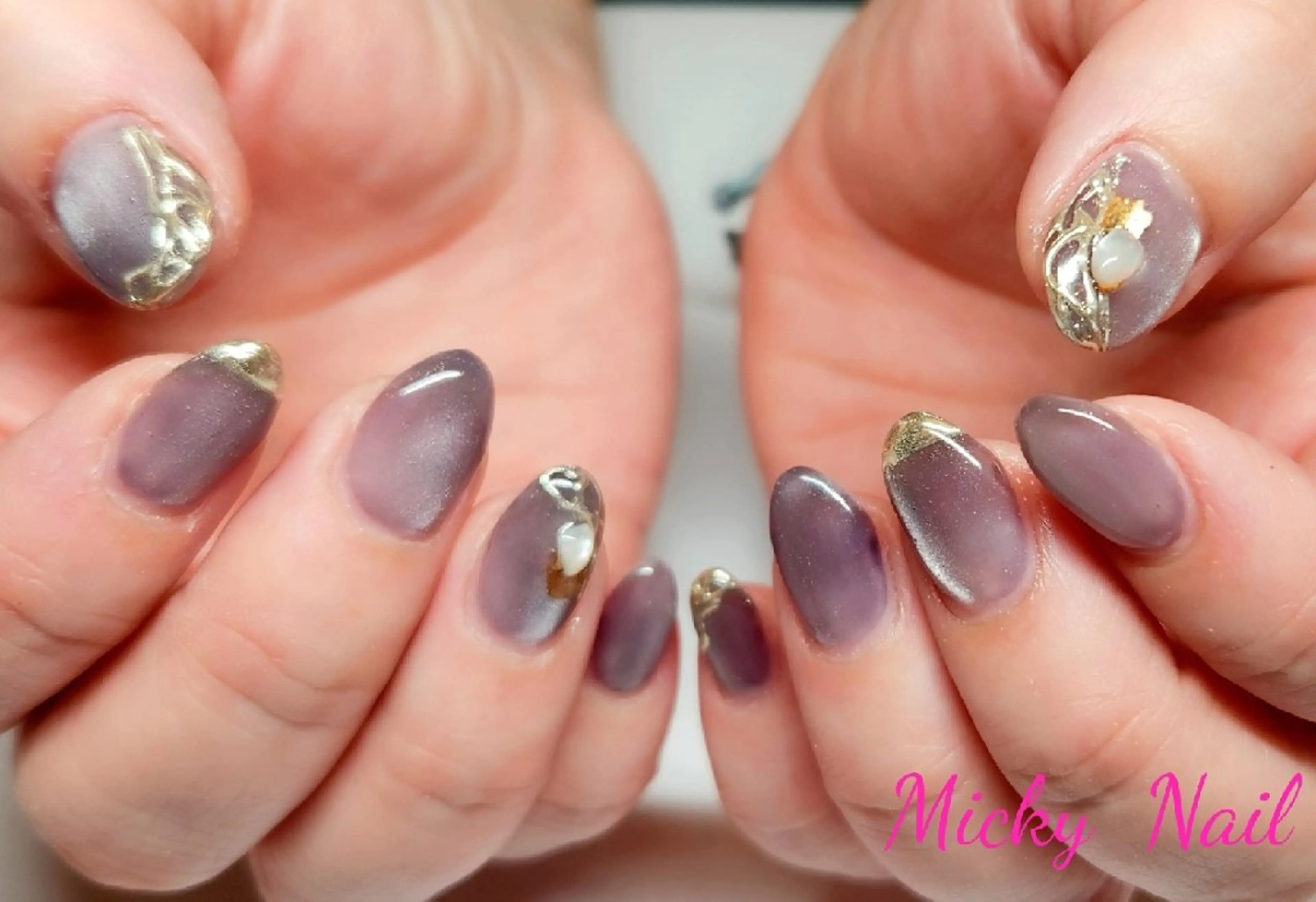 ネイル マグネットネイル Micky nail chikushinoのネイルデザイン