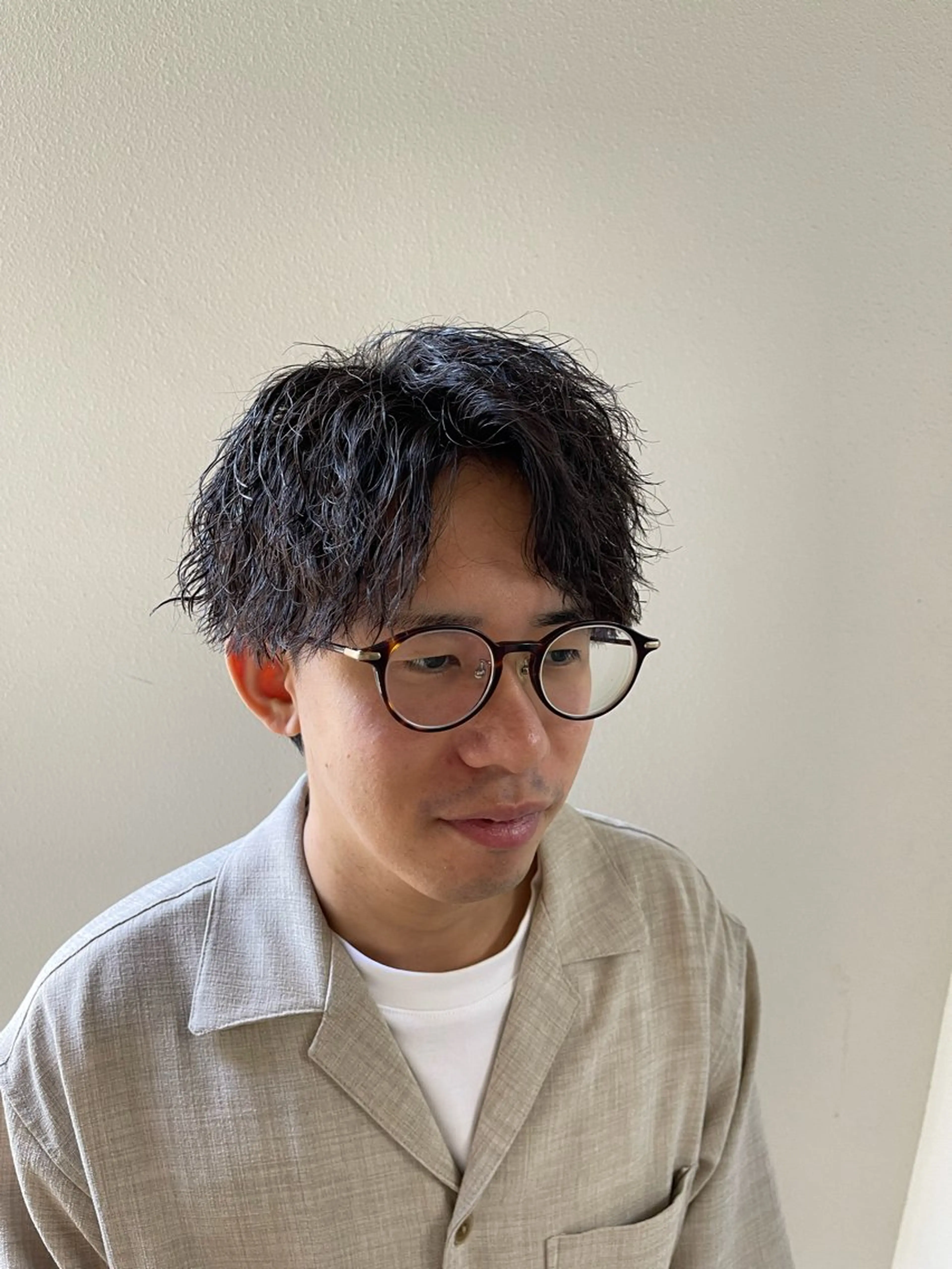 パーマ メンズ カット パーマ メンズパーマ 北原寿樹のヘアスタイル