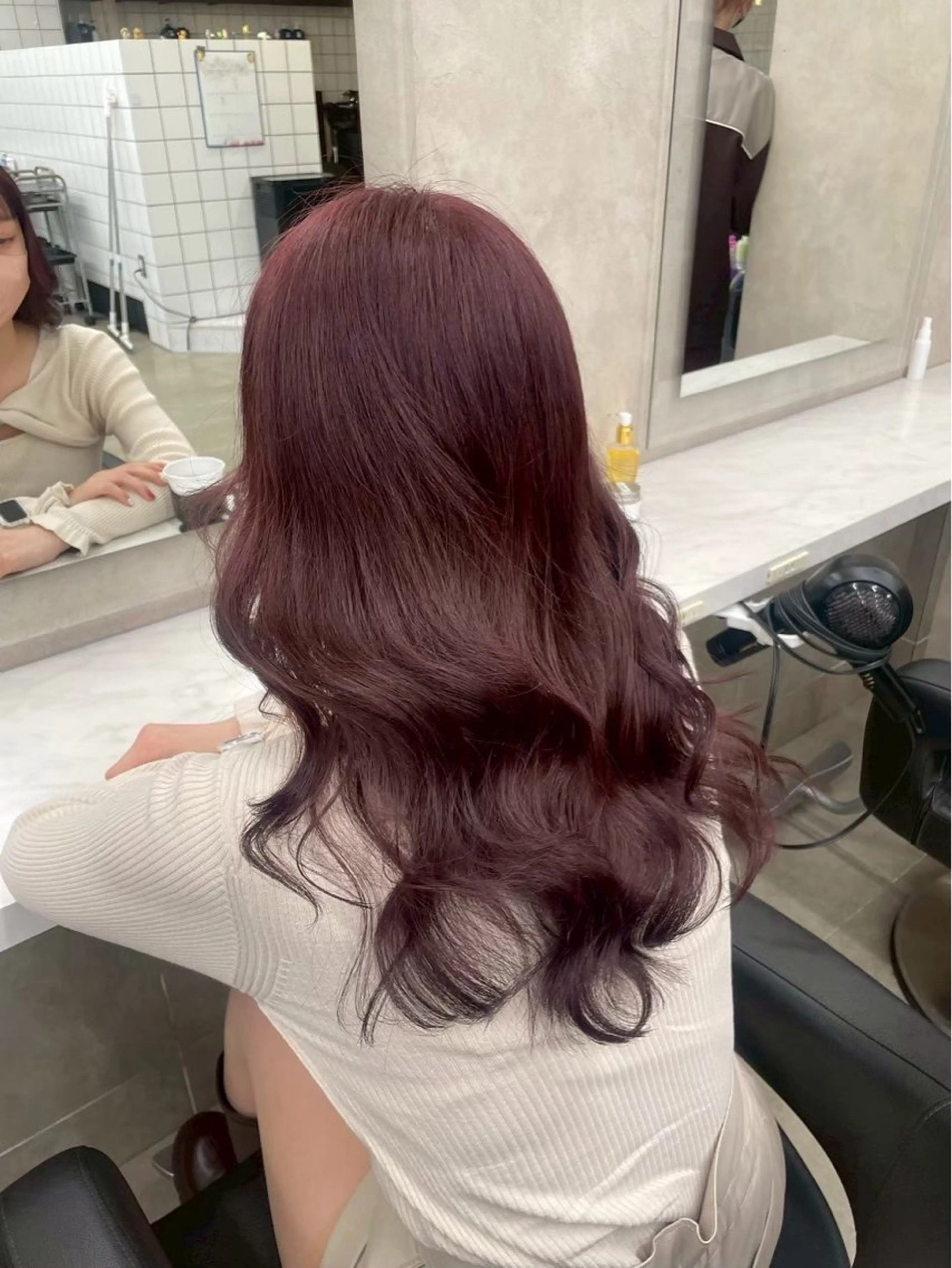 ロング カラー ブリーチ 透明感カラー ダブルカラー ブリーチなしカラー 髪質改善 モテ艶🤍透明感 レイヤー🤍教真のヘアスタイル