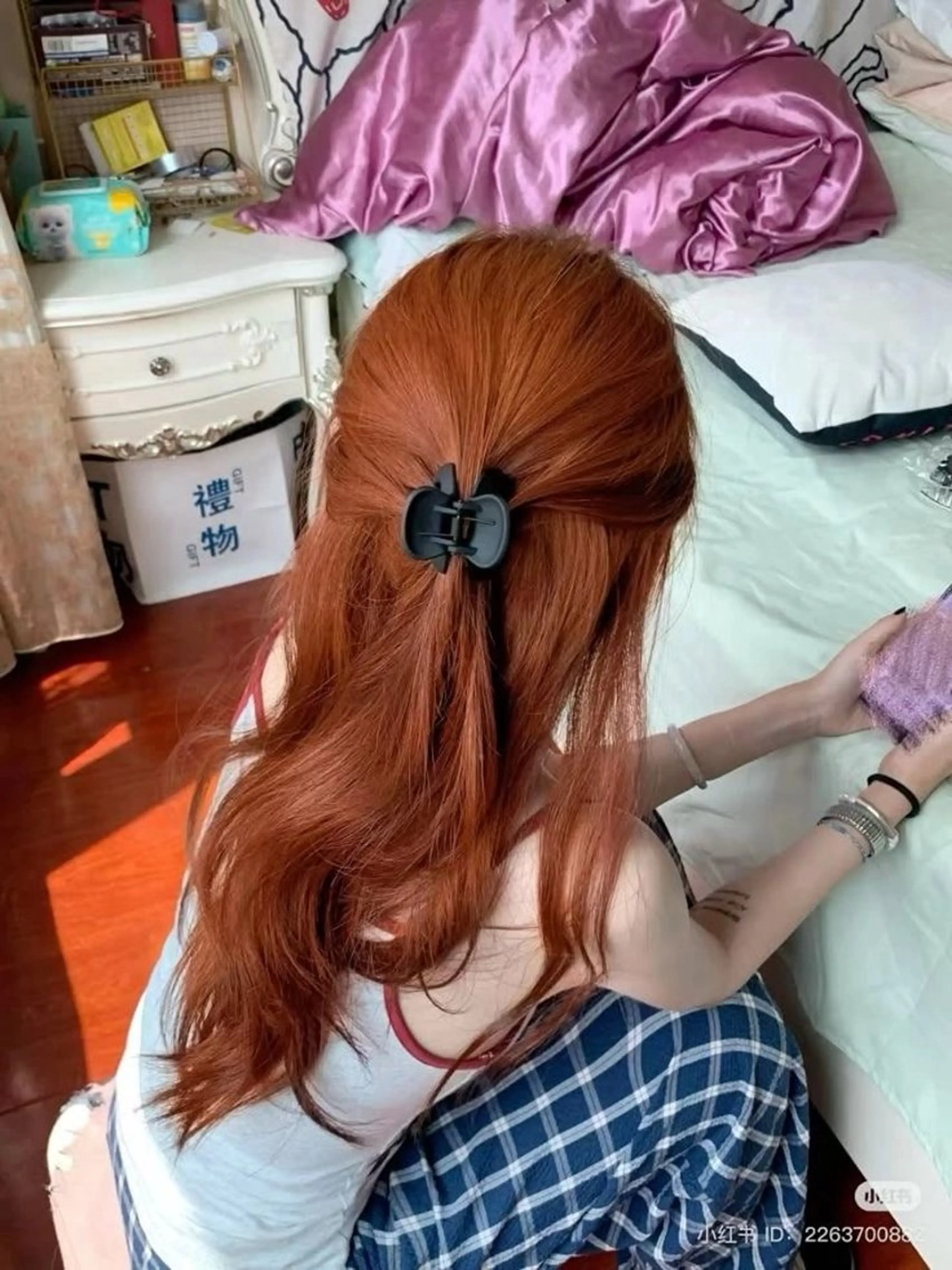 カラー オレンジ ヘアカラー トリートメント 韓国アンニュイ/ アミのヘアスタイル