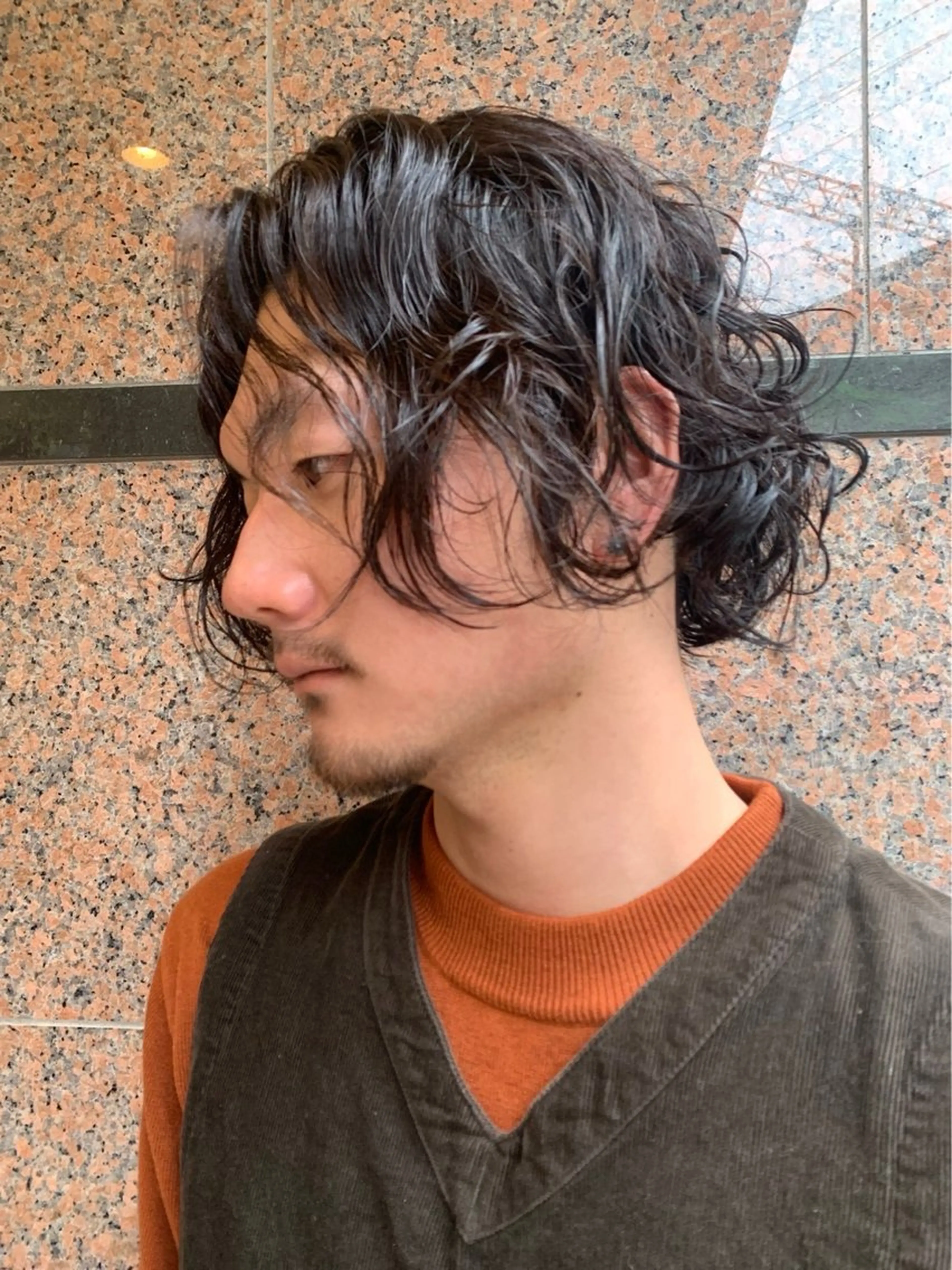 ミディアム カラー パーマ メンズ Oli-Oli 大田のヘアスタイル