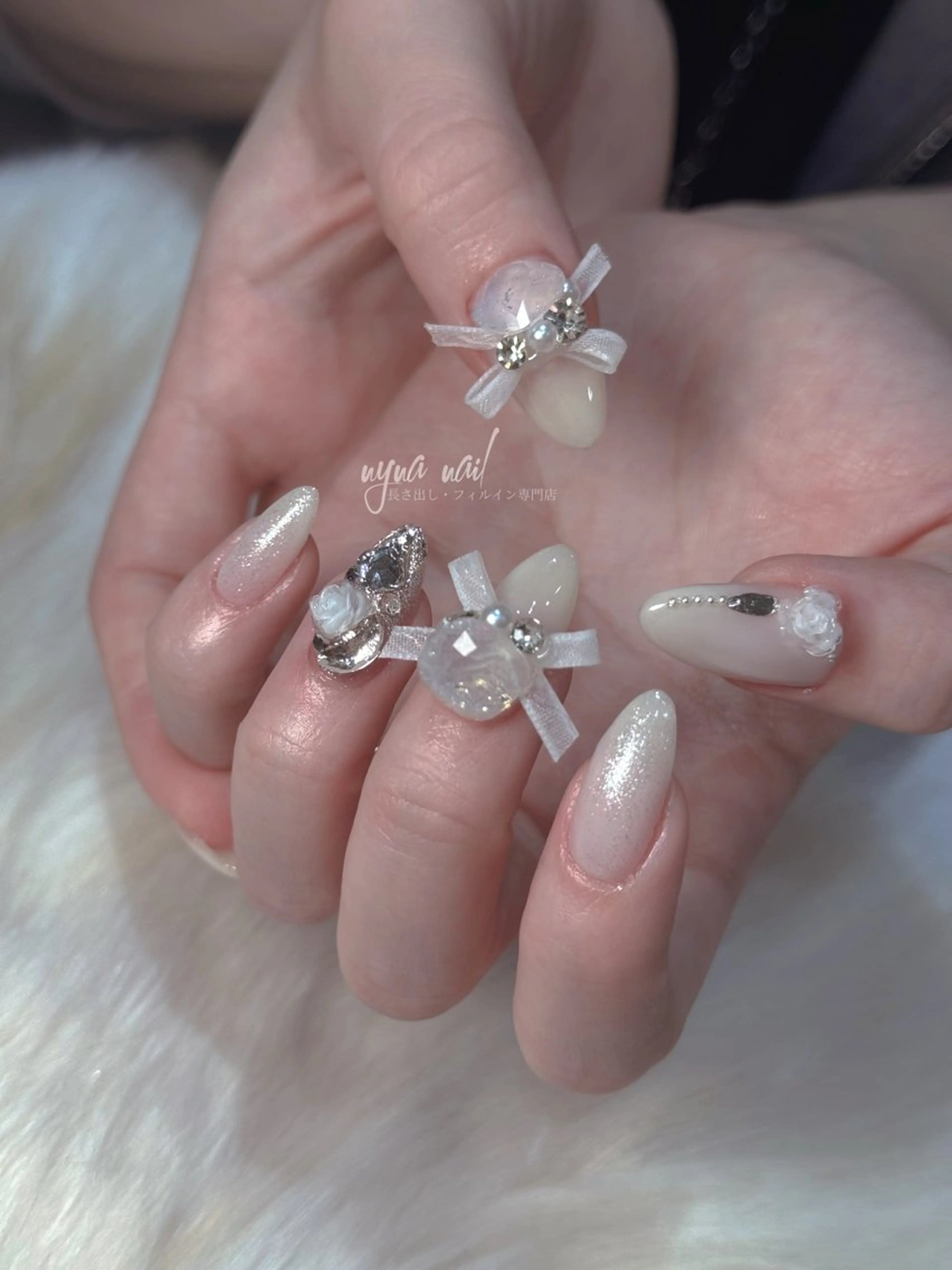 ネイル ハンドネイル 長さ出し専門 nynaのネイルデザイン