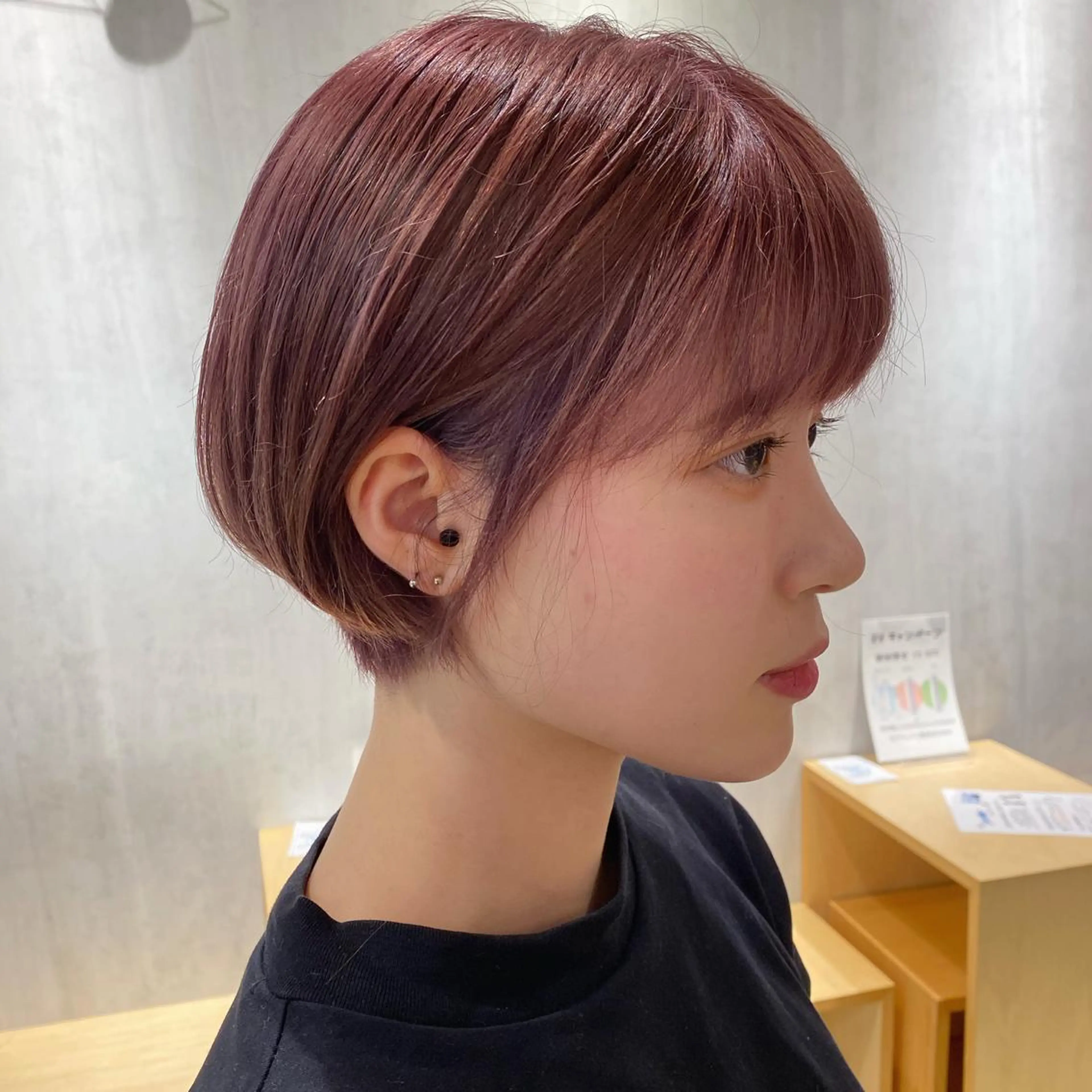 ショート カラー ショートボブ ブリーチ ピンクカラー ボブ ショートヘア 近藤 千裕のヘアスタイル