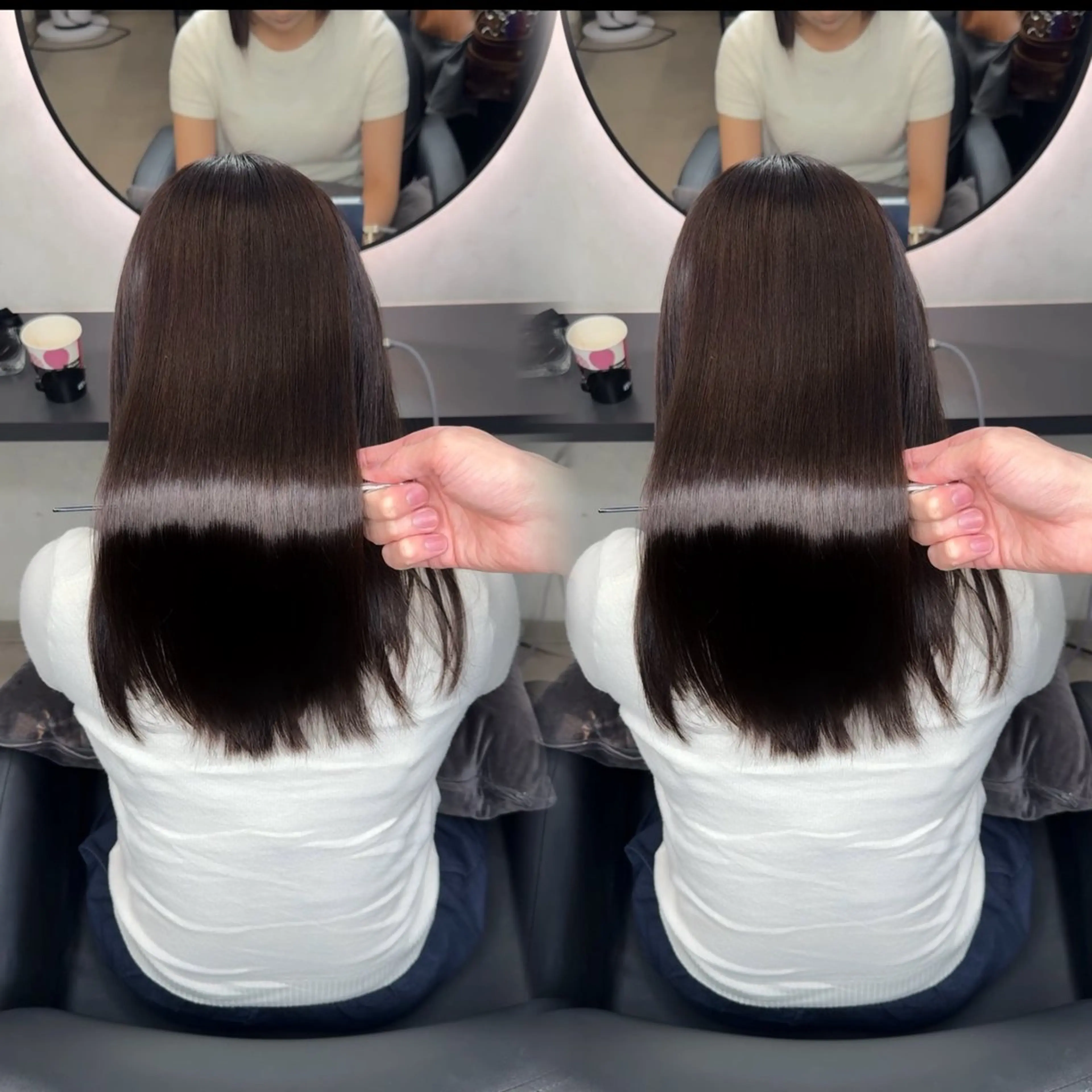 ロング カラー ヘアアレンジ カット ヘアカラー 縮毛矯正 新宿 /髪質改善/ 縮毛矯正/ヒュウガのヘアスタイル