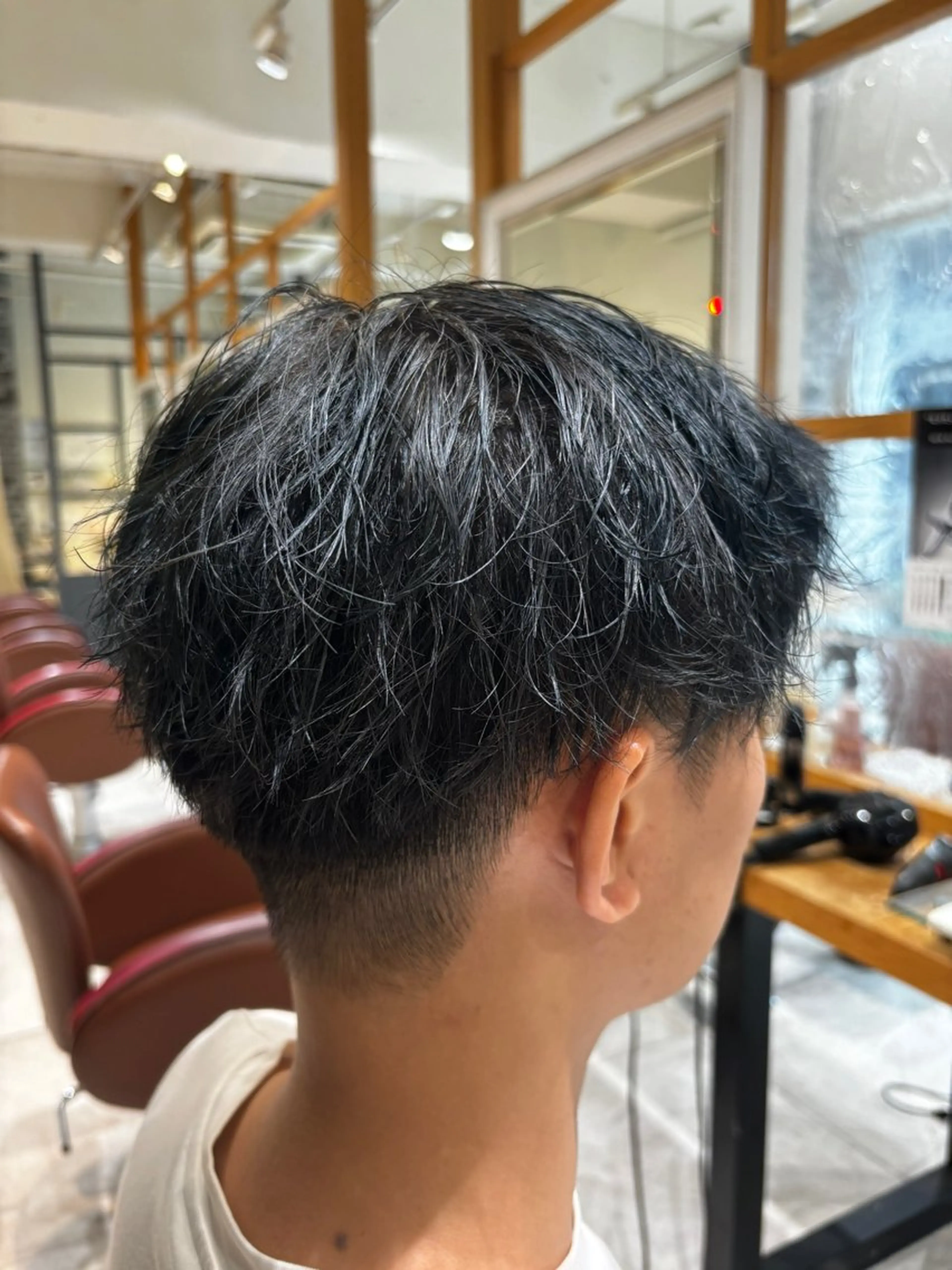 パーマ メンズ カット パーマ ‎🤍⛓ハイトーン カラー/RYOのヘアスタイル