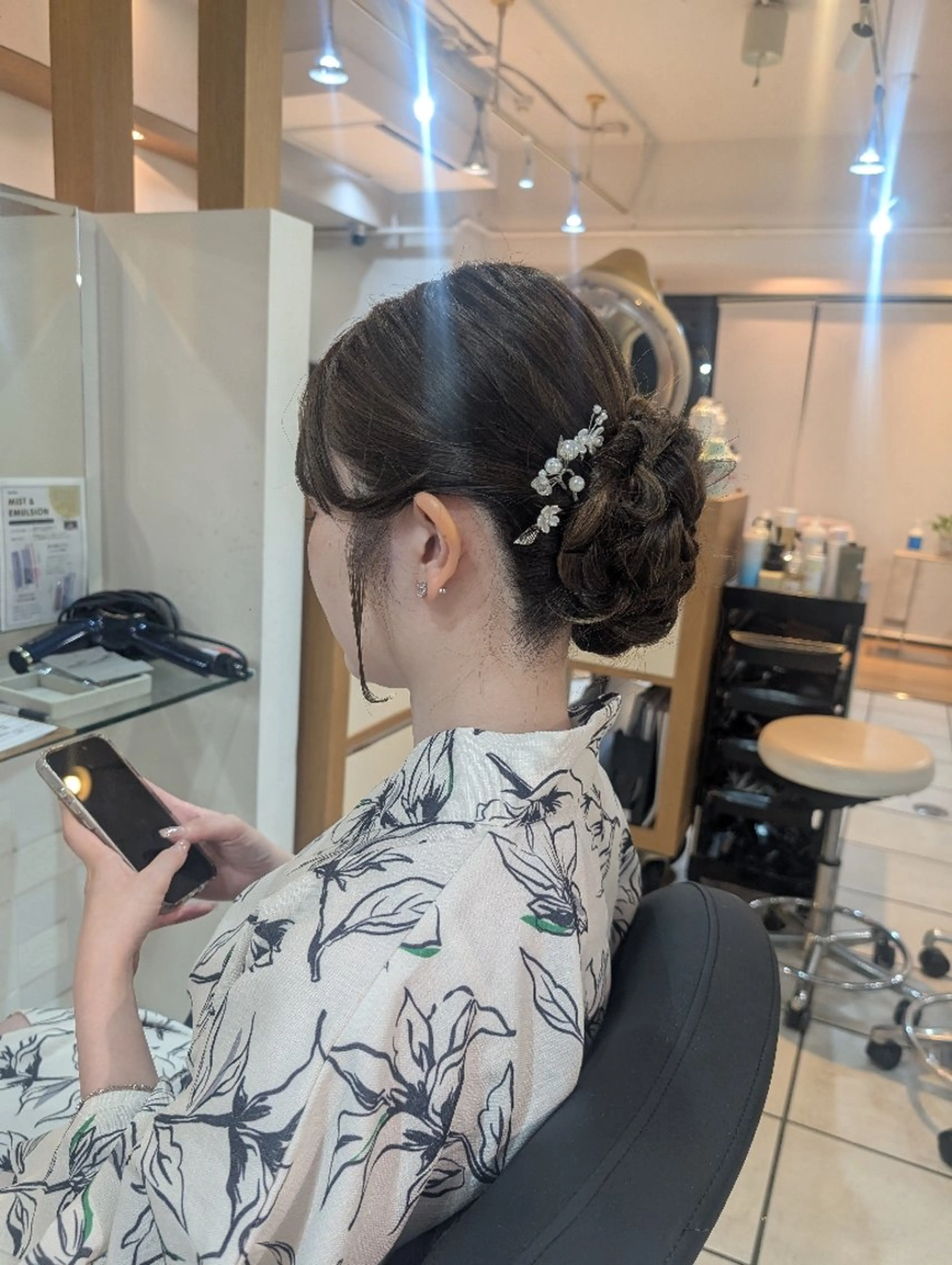 ロング 浴衣 insence glue所属・和髪もできる崩れない 盛れるヘアメ🌻弥生のヘアスタイル