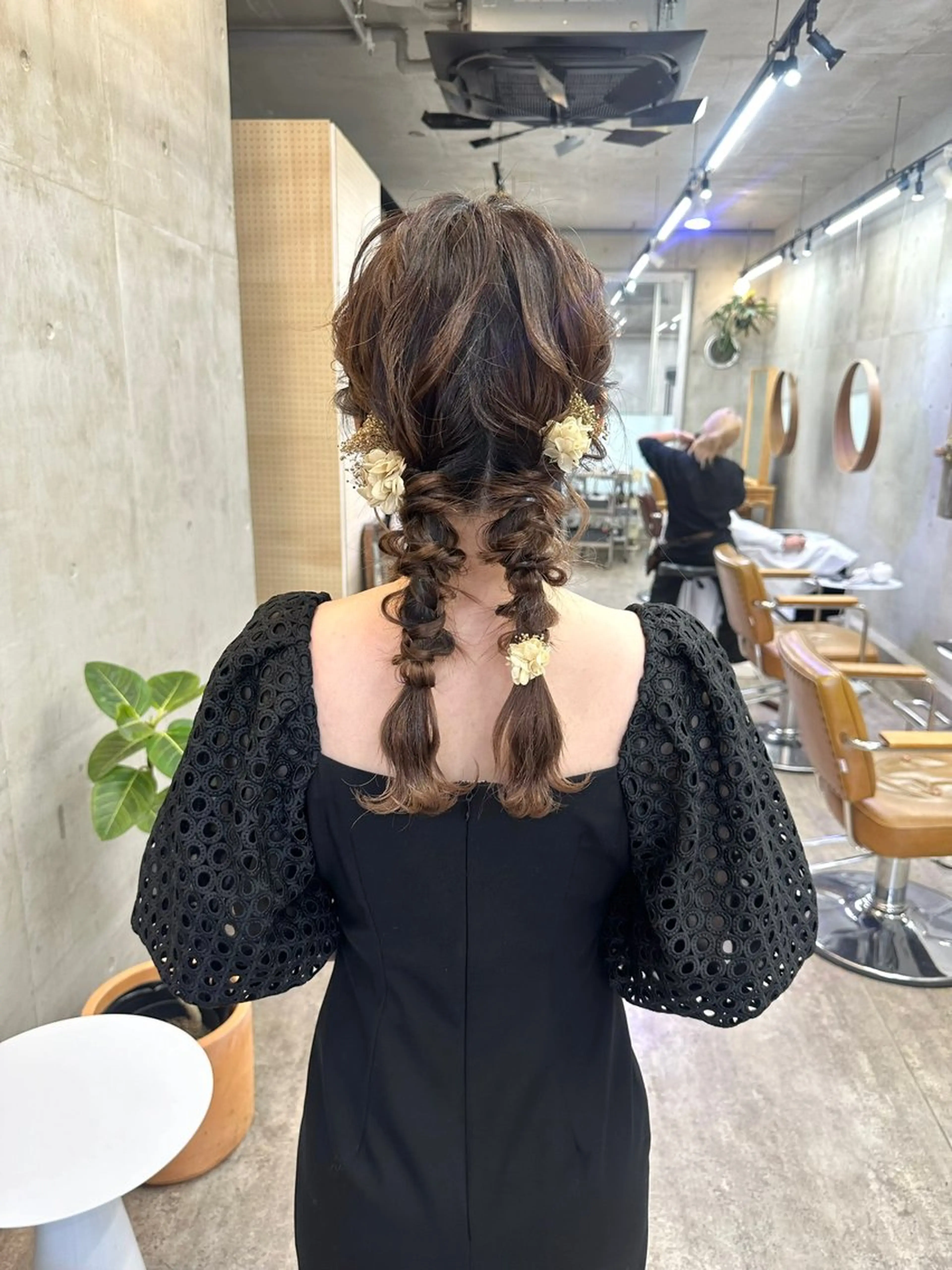 セミロング ヘアアレンジ ヘアセット レイヤーカット💫 ／HARUKA🎀のヘアスタイル