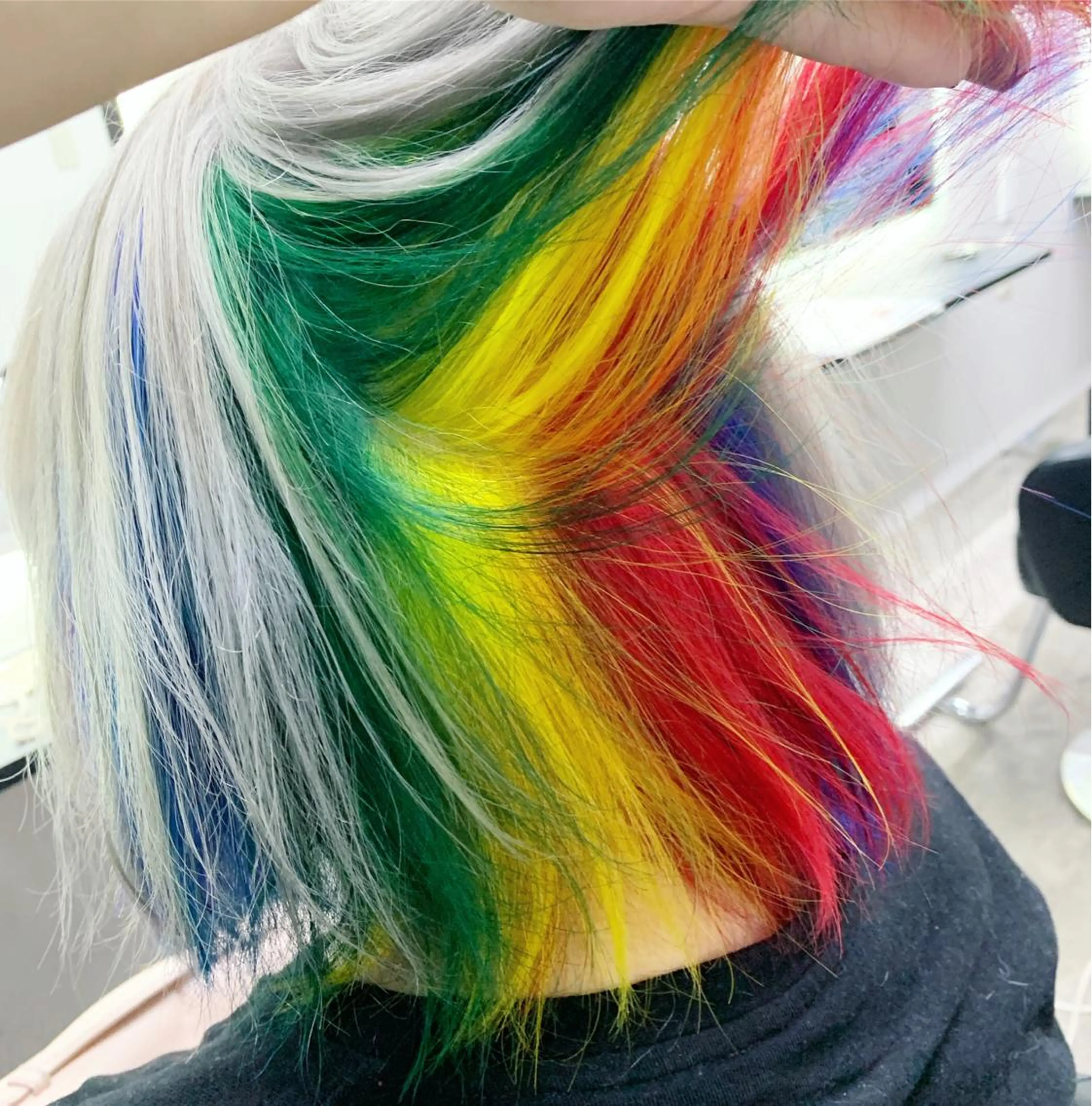 ミディアム カラー デザインカラー ヘアカラー トリートメント RAIA💎ケア ブリーチ＆パーマ💎のヘアスタイル