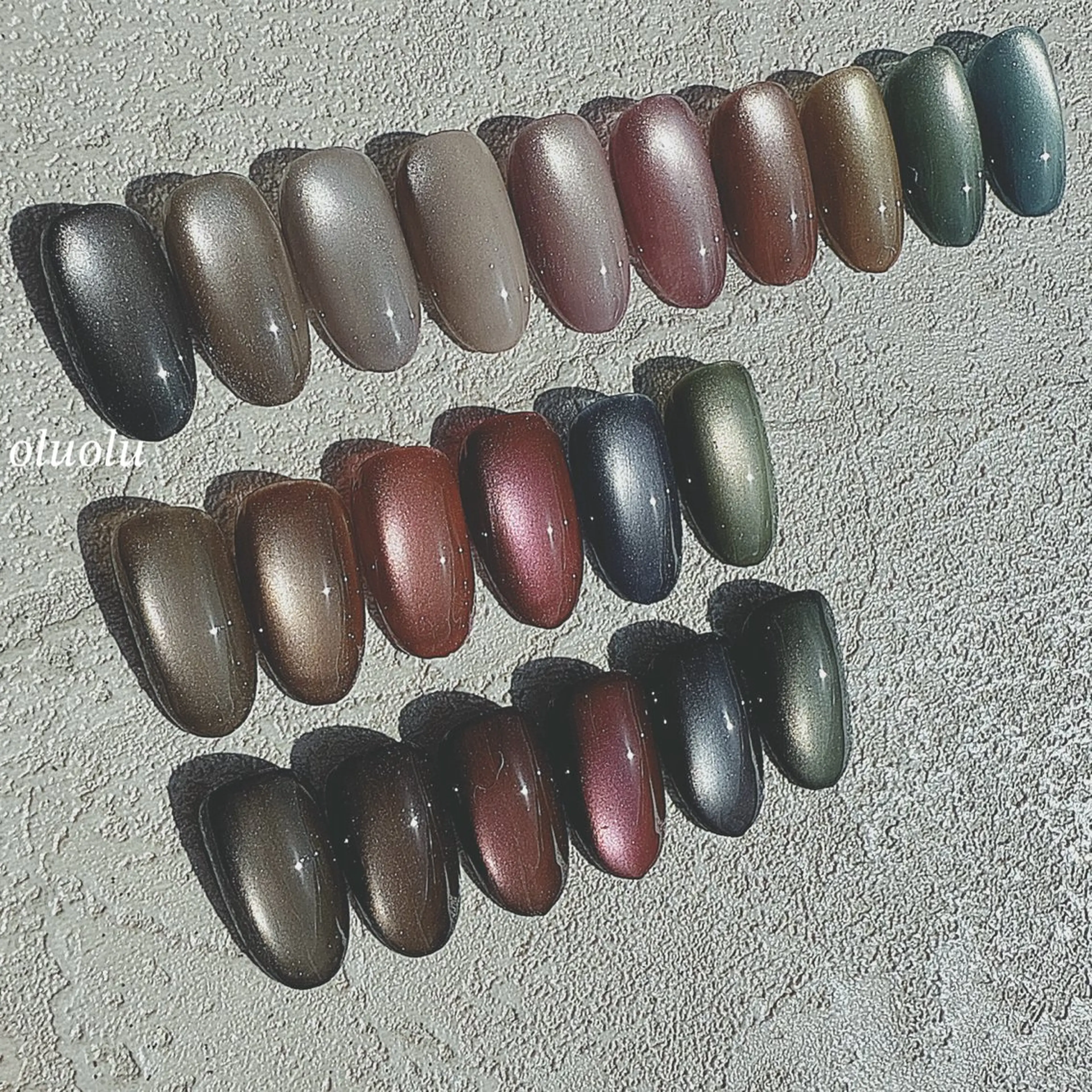 ネイル マグネットネイル ハンドネイル 大村 紬華のネイルデザイン