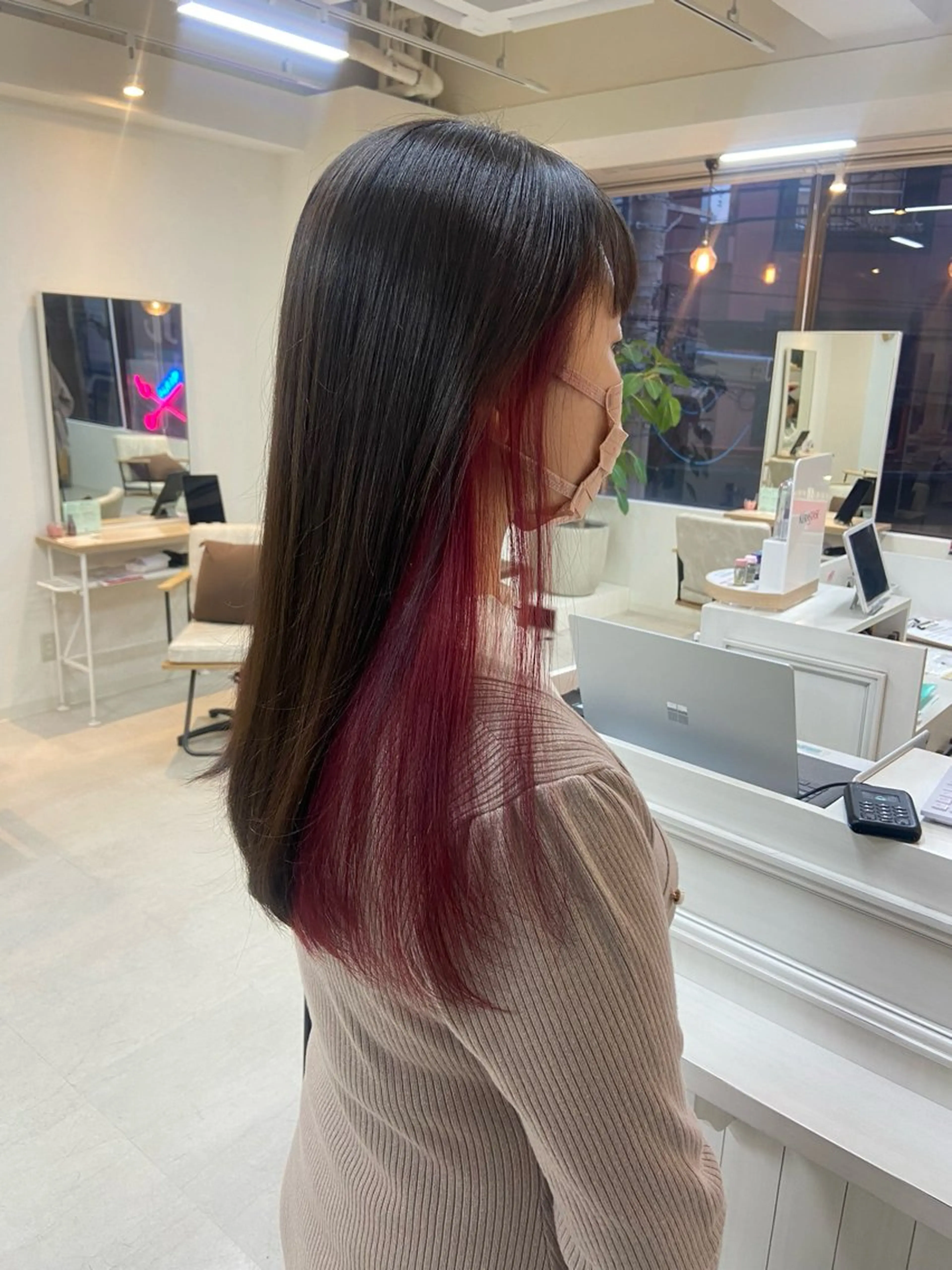 ロング 縮毛矯正 宮澤 泉のヘアスタイル