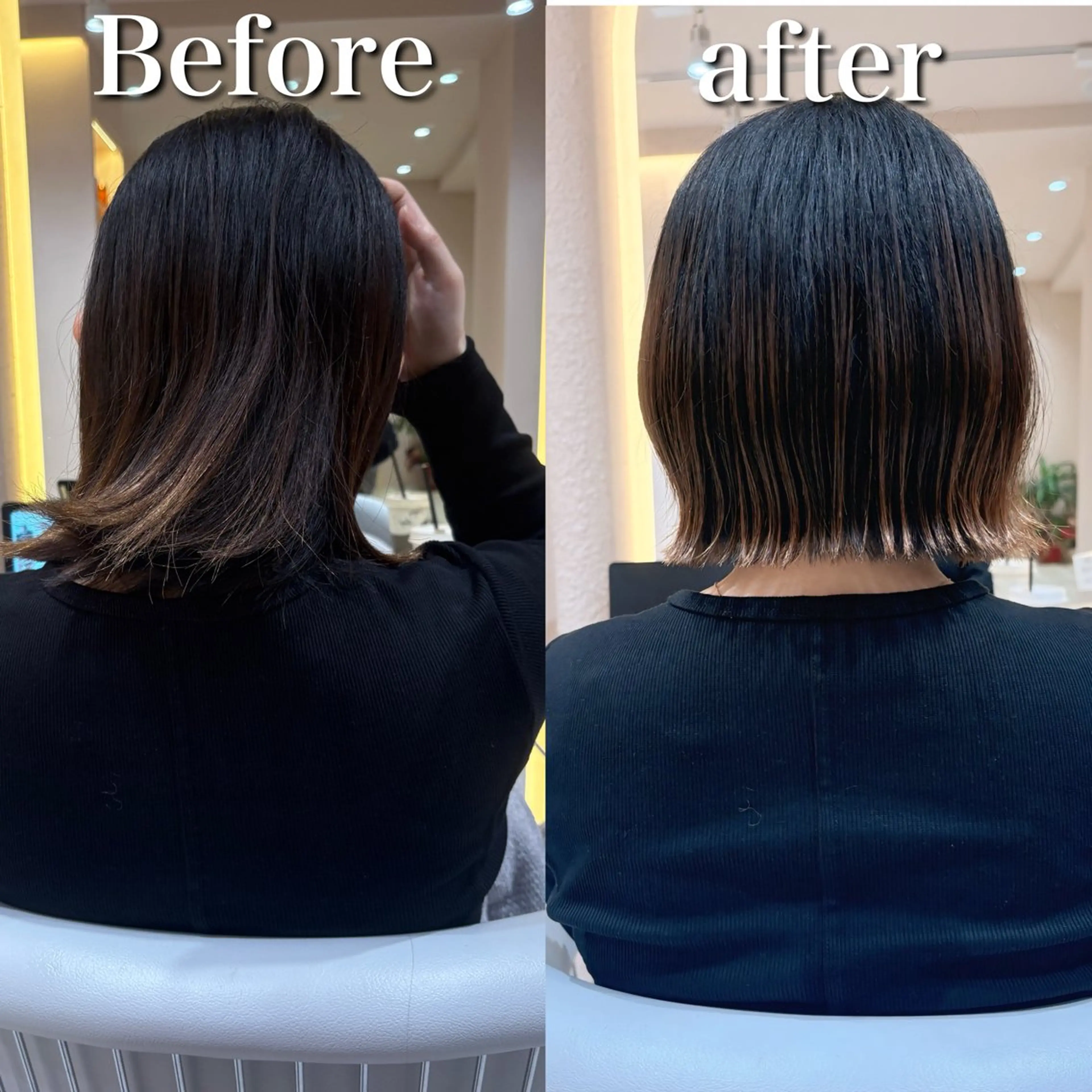 ショート ボブ トリートメント カット トリートメント ハイトーン/横浜 /伊藤　怜のヘアスタイル