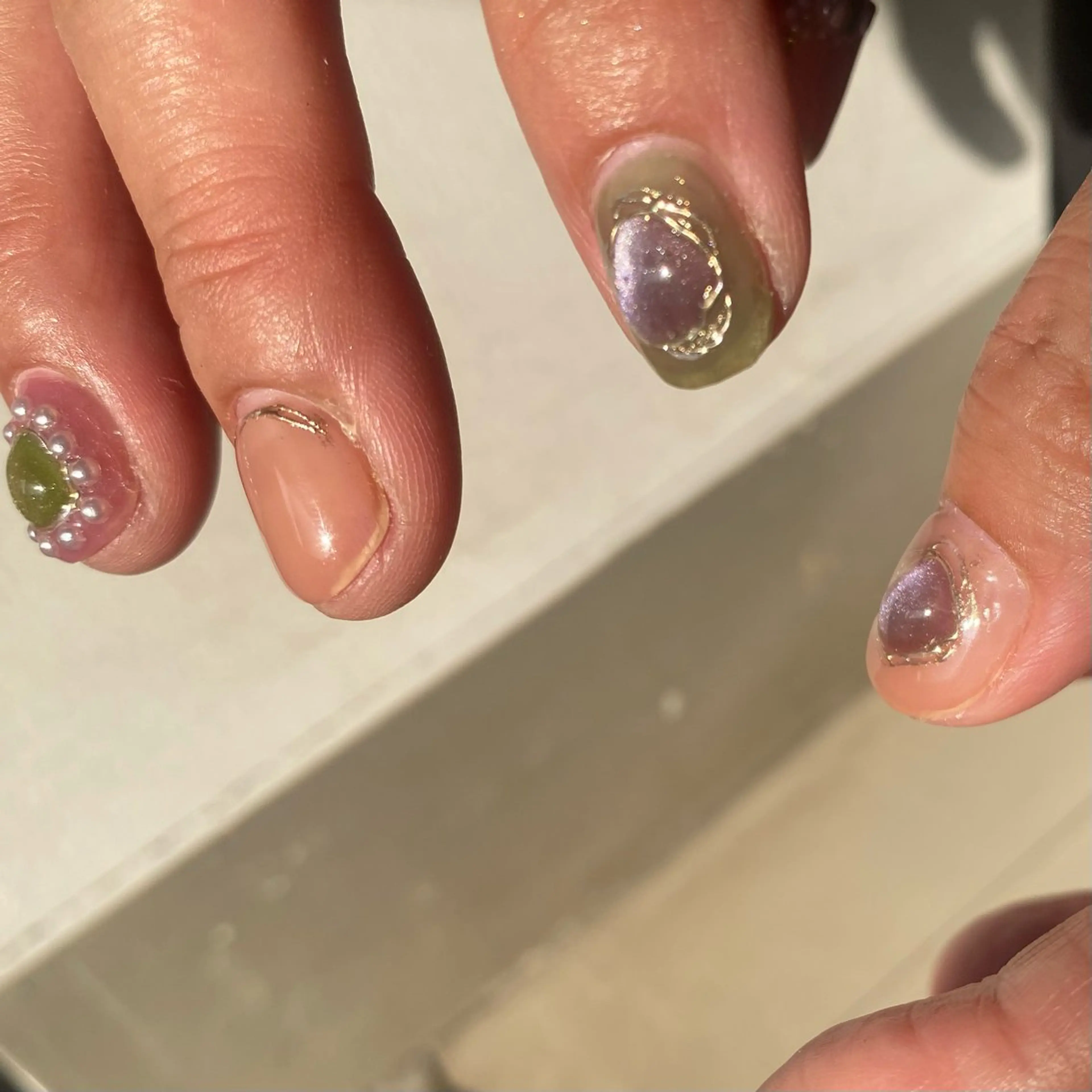 メンズ ネイル ハンドネイル ✨akari✨ 韓国、メンズネイルのネイルデザイン